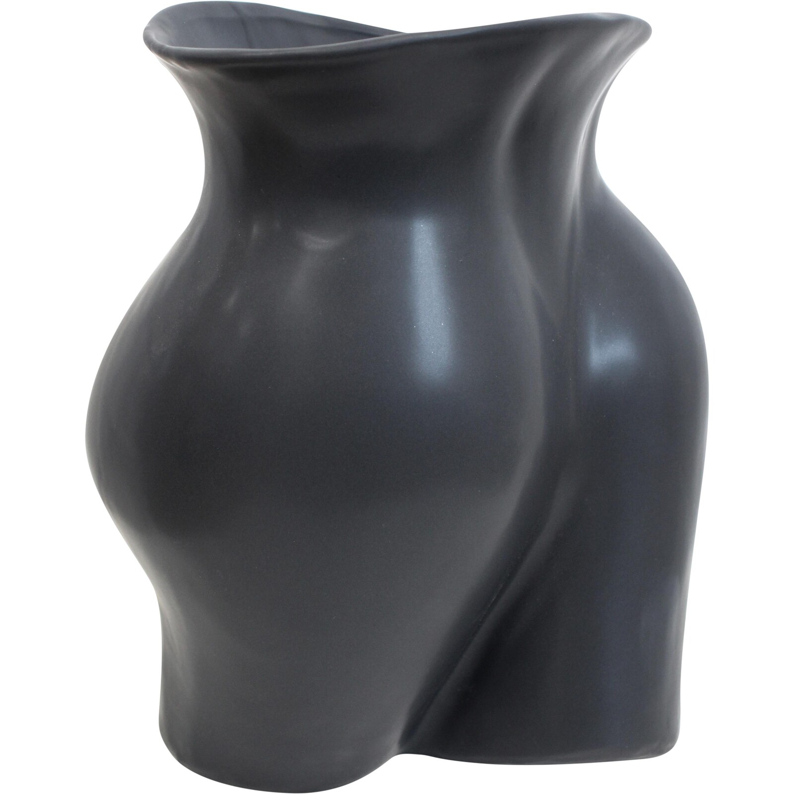 Curvaceous Vase Matt Black