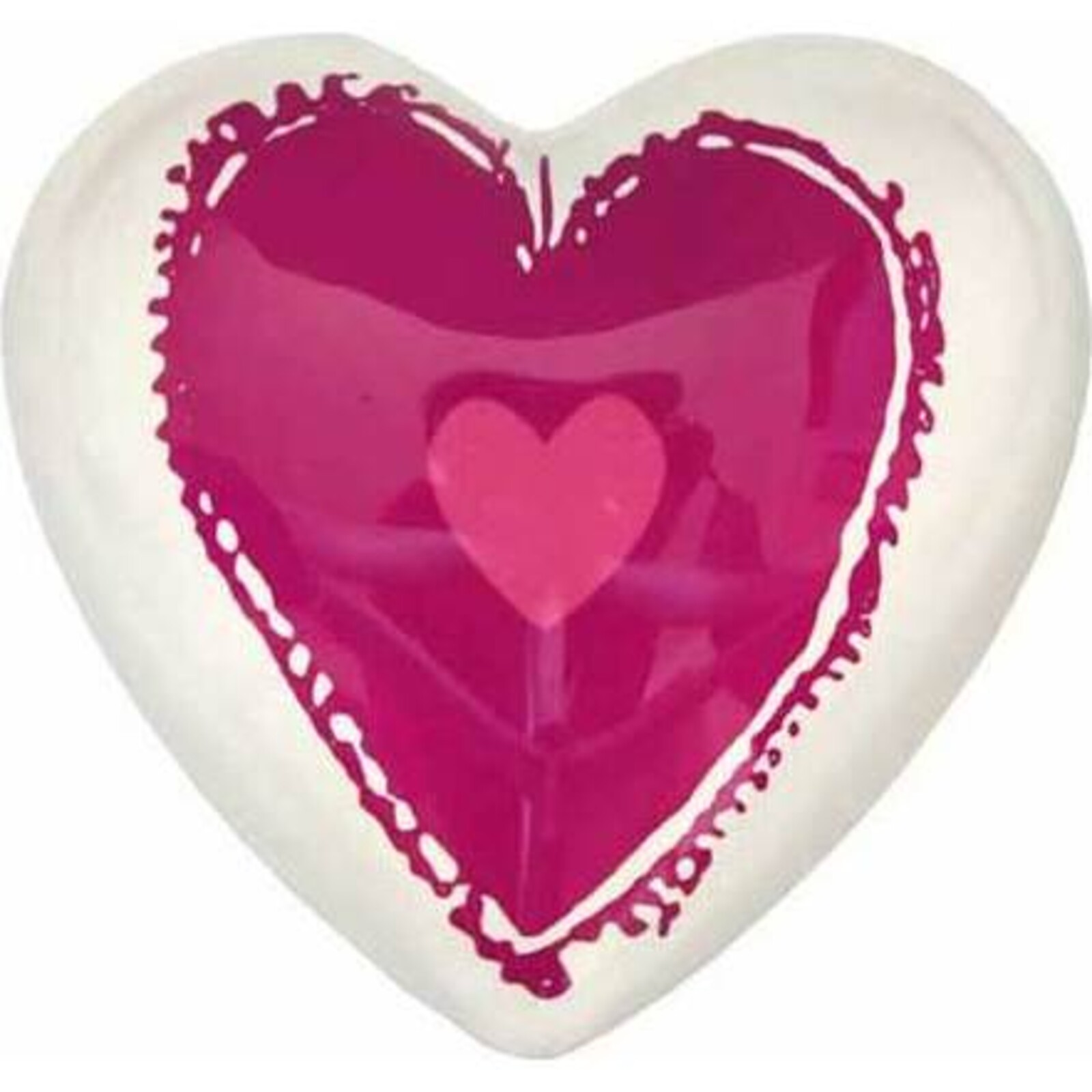 Paperweight - Heart Pink