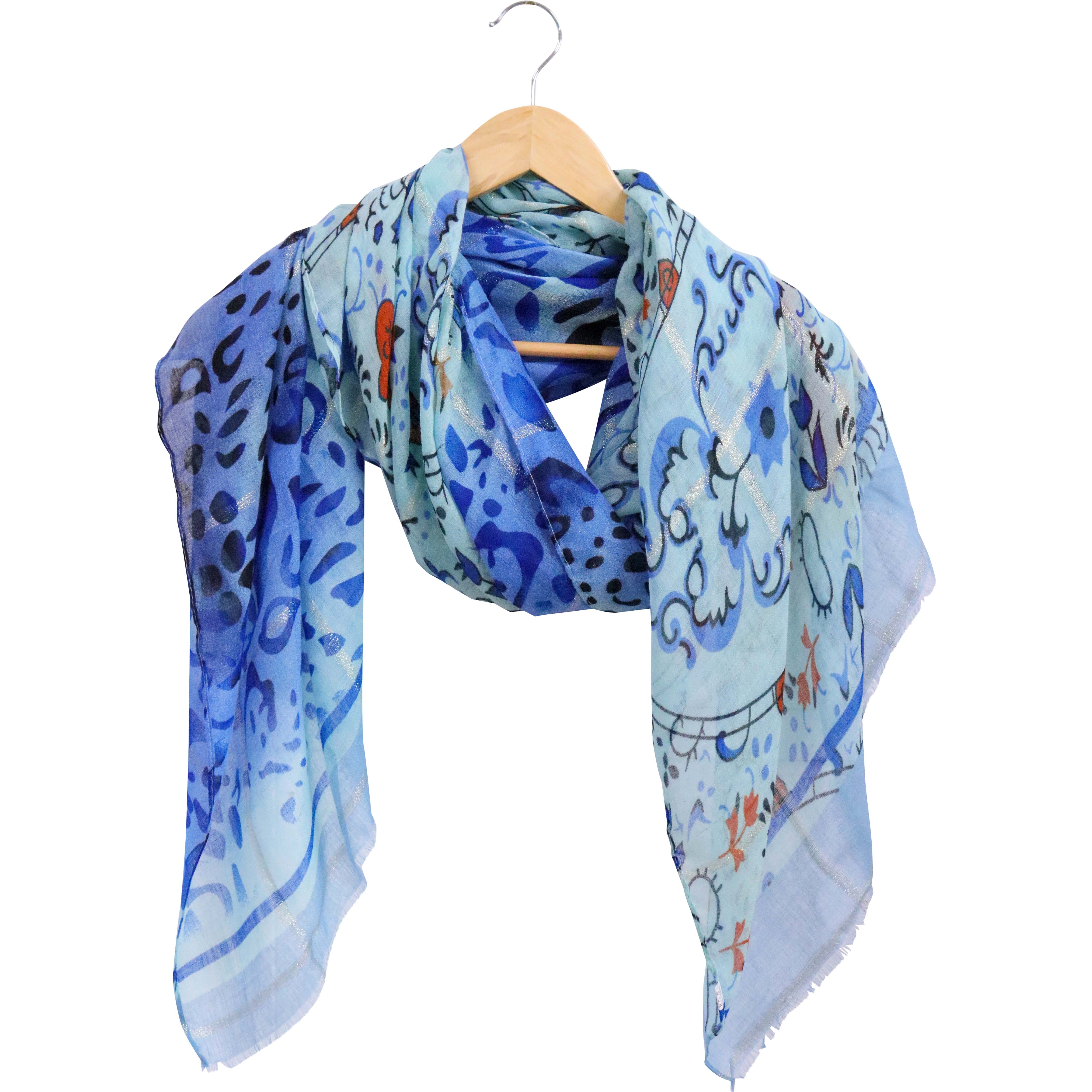 Scarf/ Sarong Blue Boheme