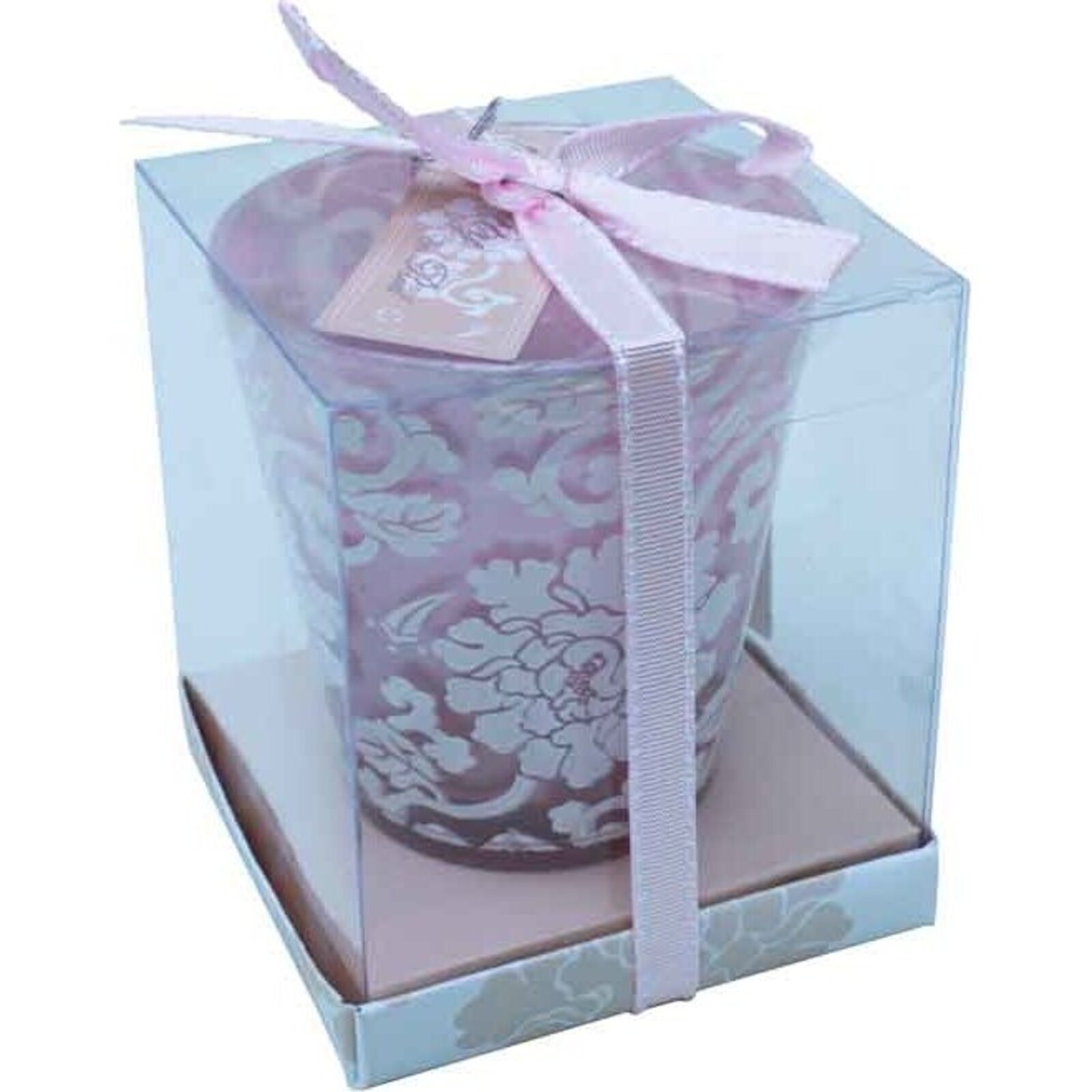 Boxed Votive Pink Peony Small