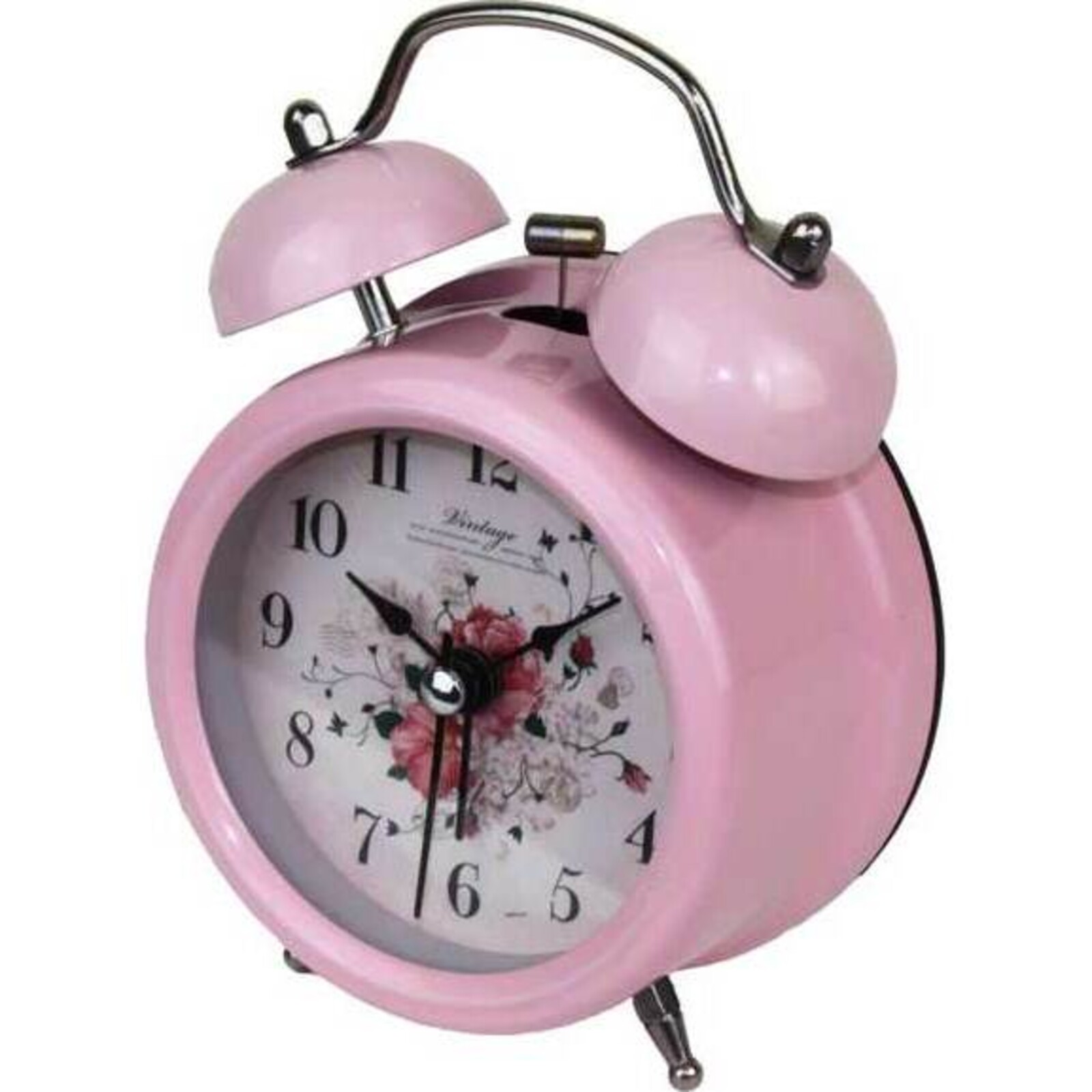 Clock Pale Pink Floral