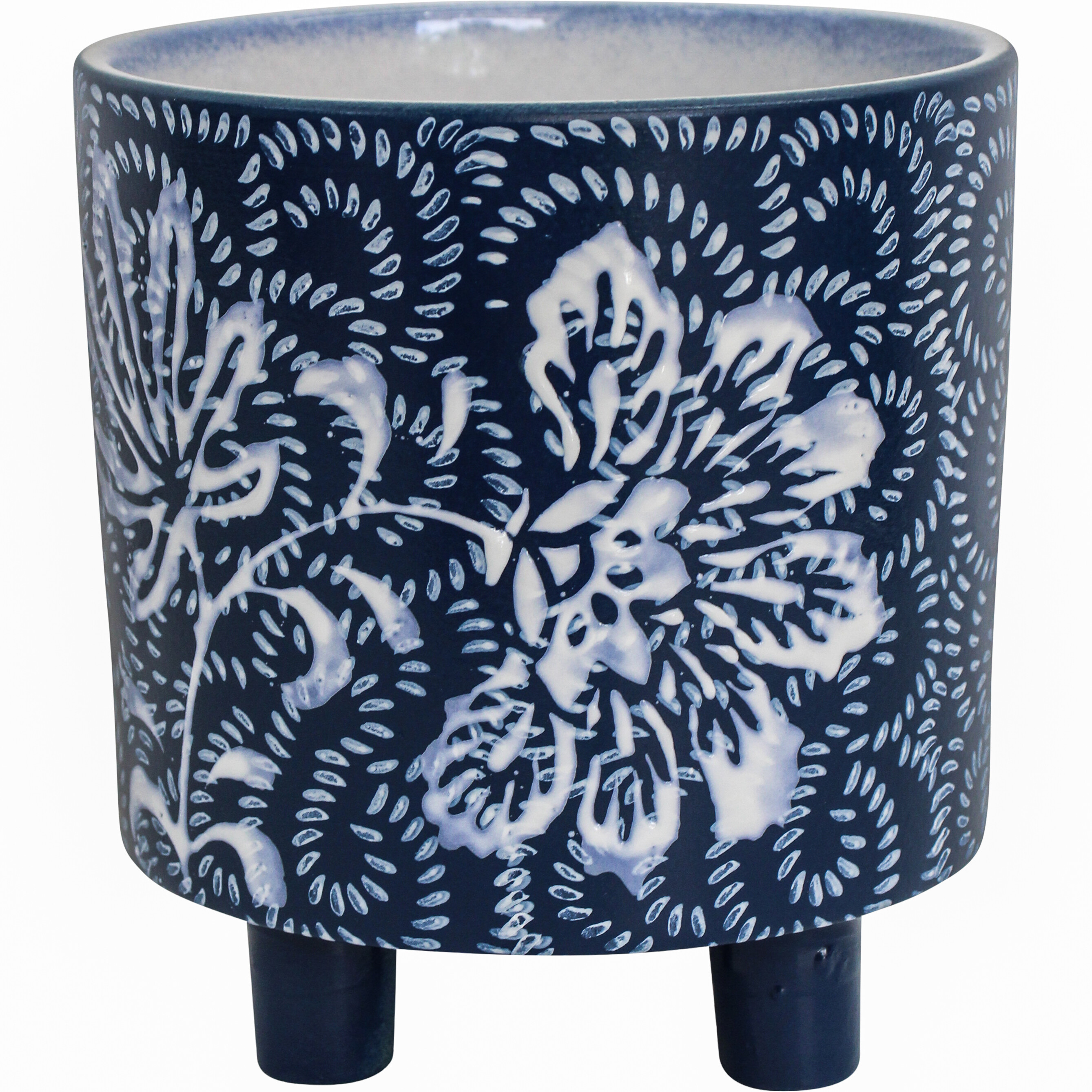 Planter Vintage Blue Med