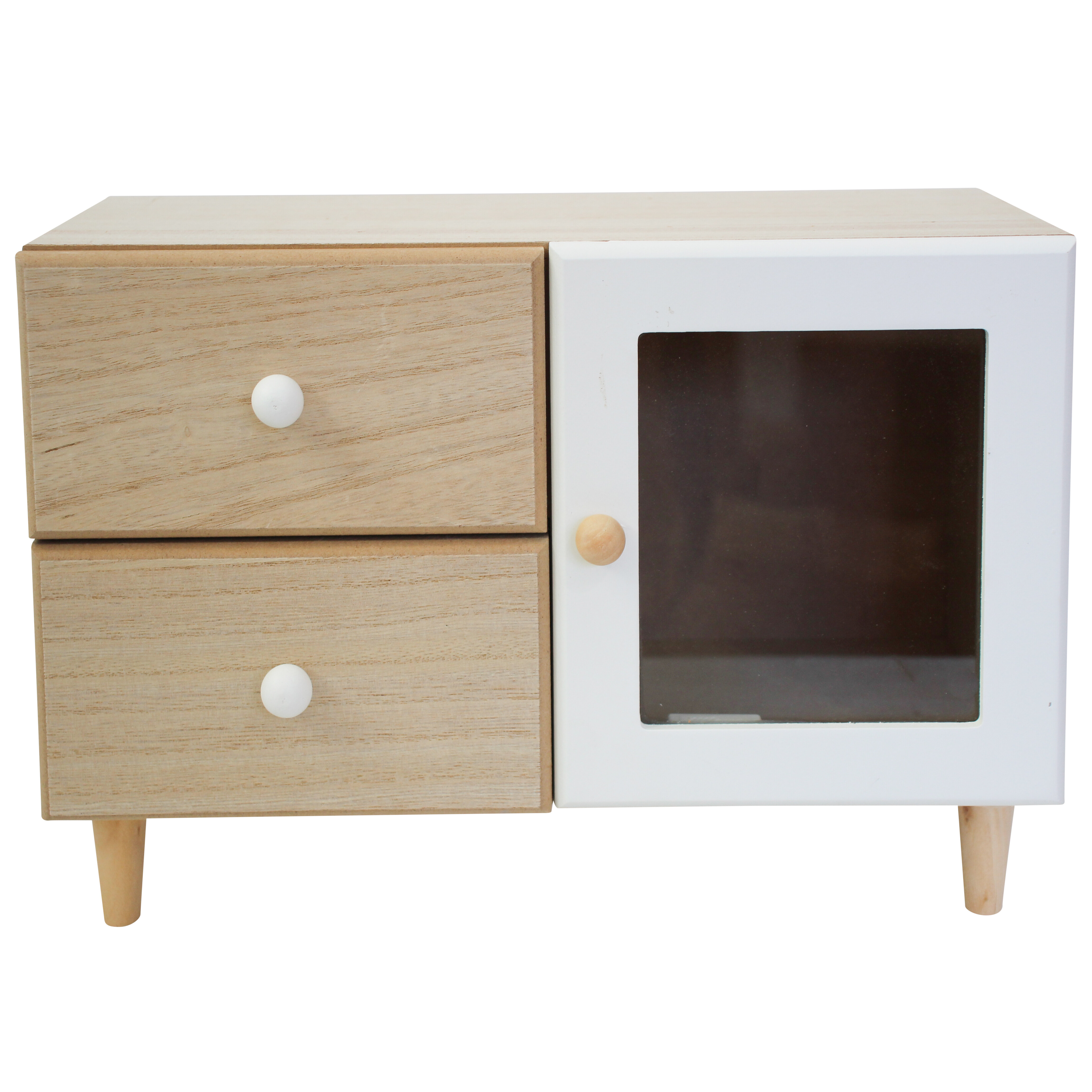 Drawers/ Display Scandi Low