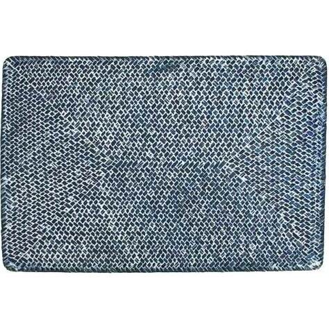 Placemat Long Weave Bluewash