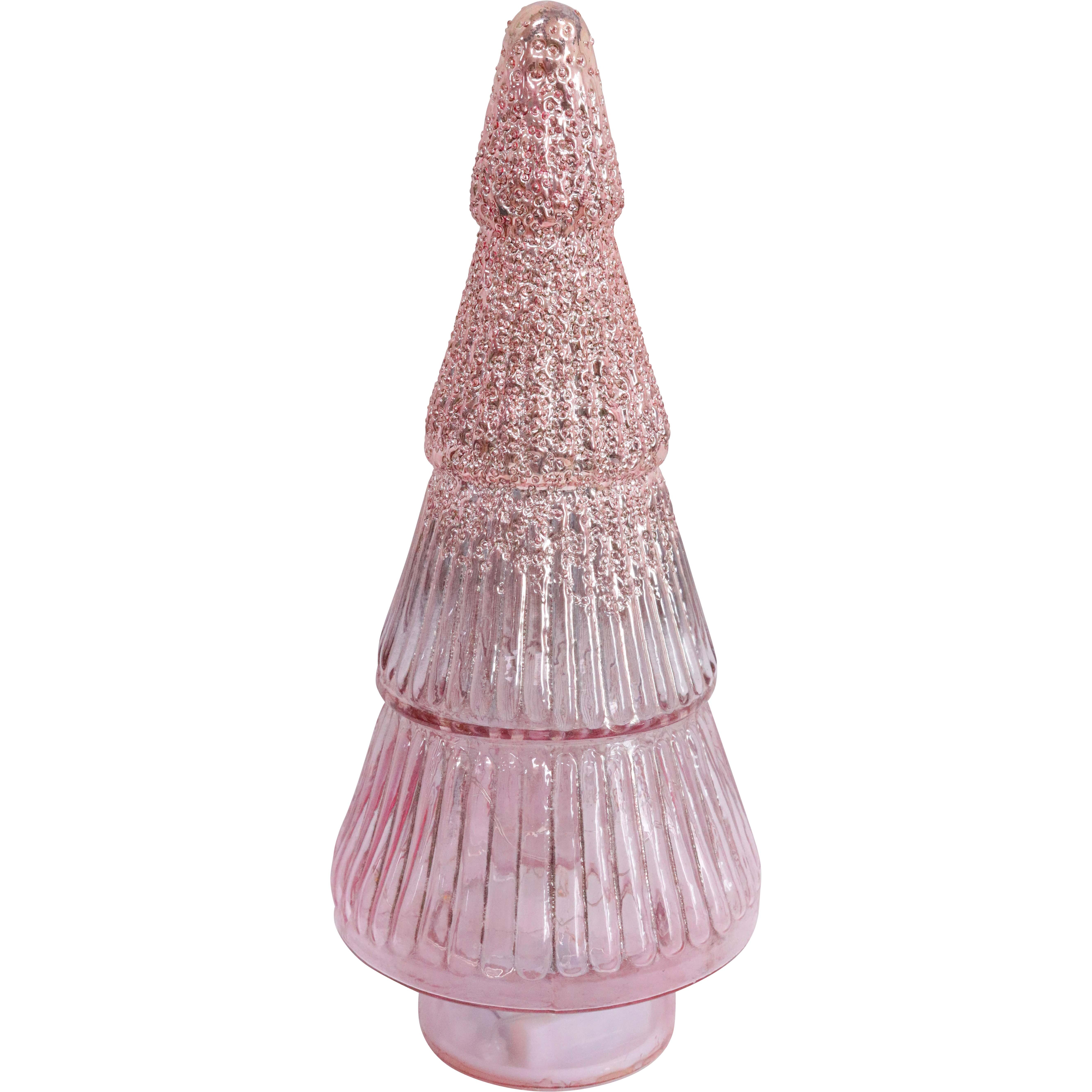 LED Xmas Tree Glimpse of Pink Lrg