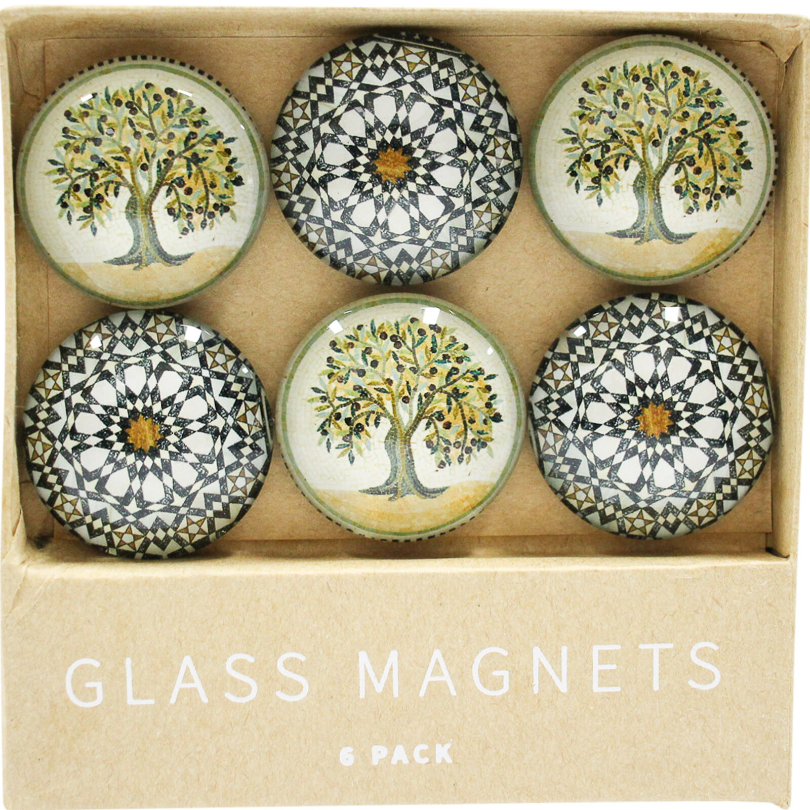 Glass Magnet Mediterranean S/6