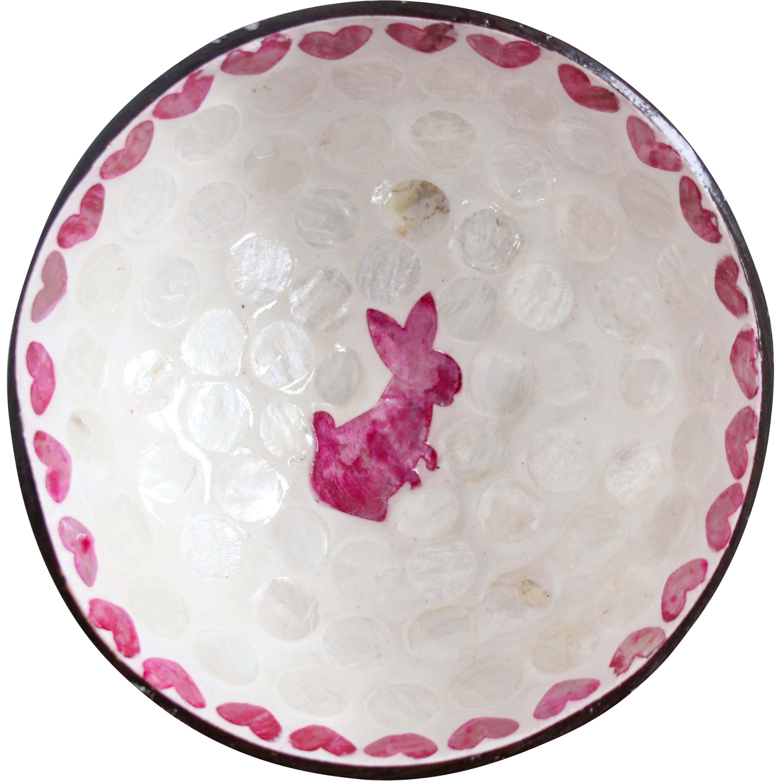 Coconut Bowl Rabbit Pink