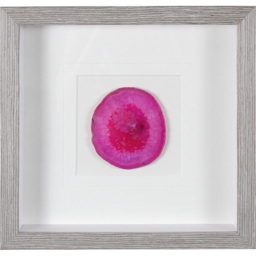 Framed Agnet Wall Art Pink