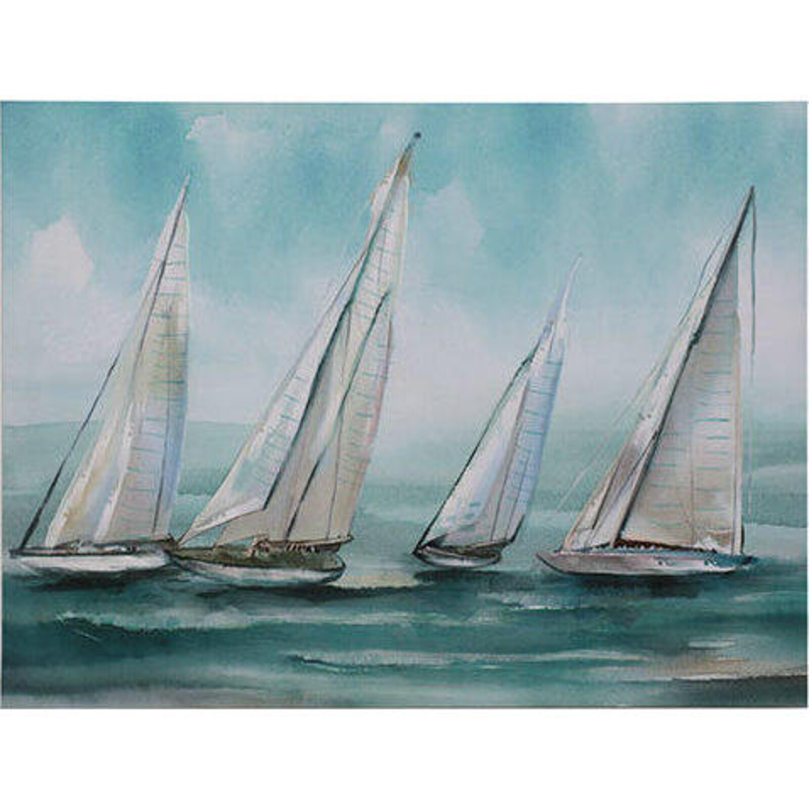 Gel Canvas Oceans Sailing