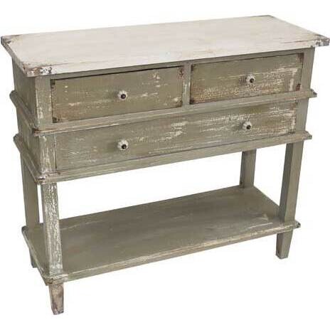 Drawer Console French Grey