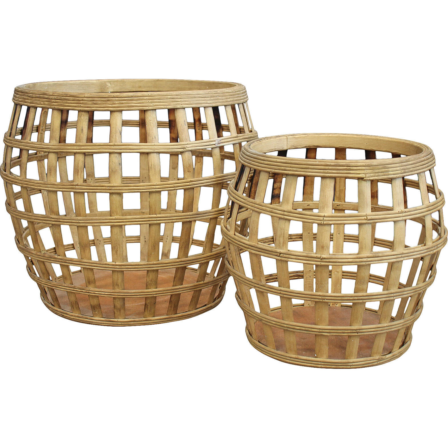 Planter Bamboo S/2 Nat