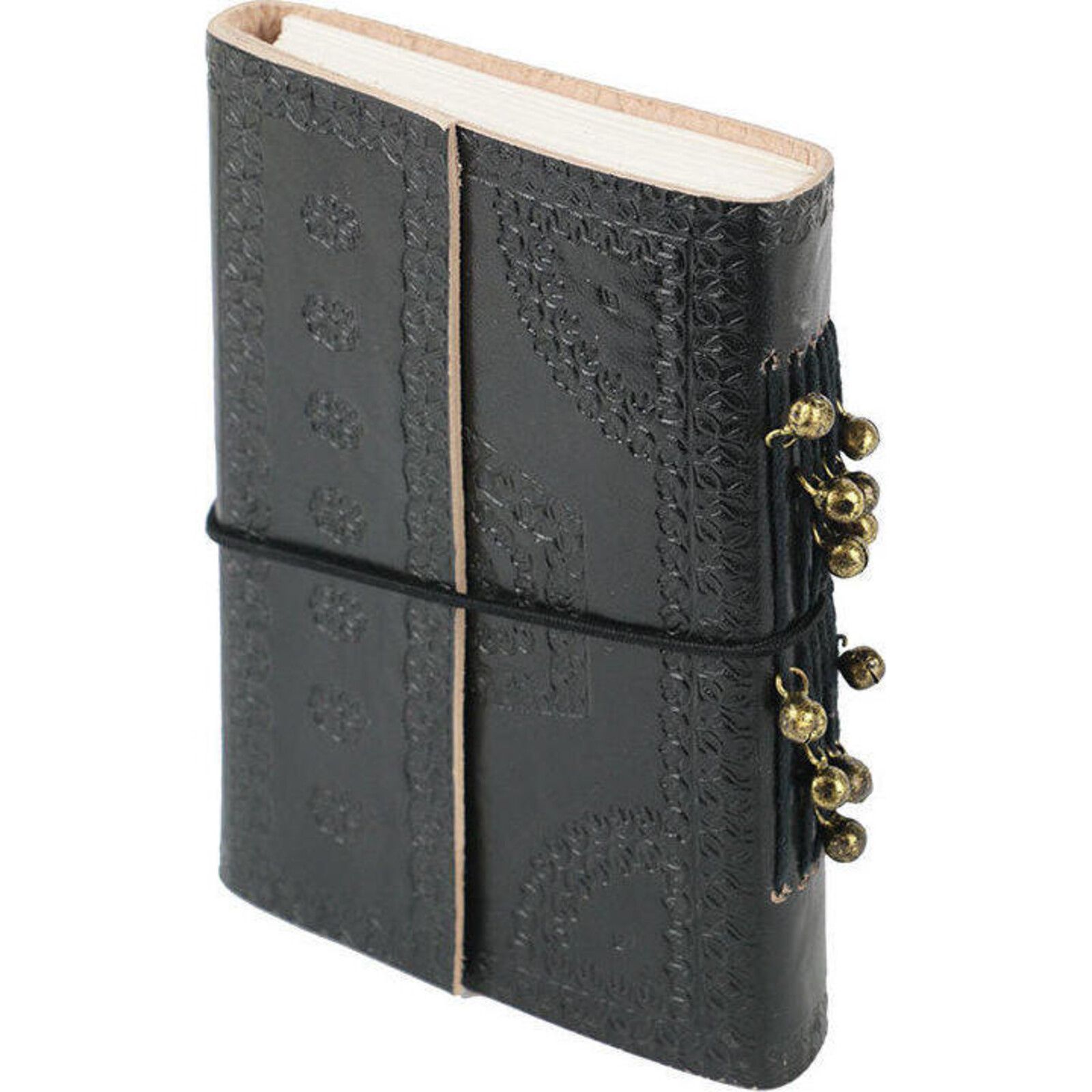 Leather Notebook Black Fold