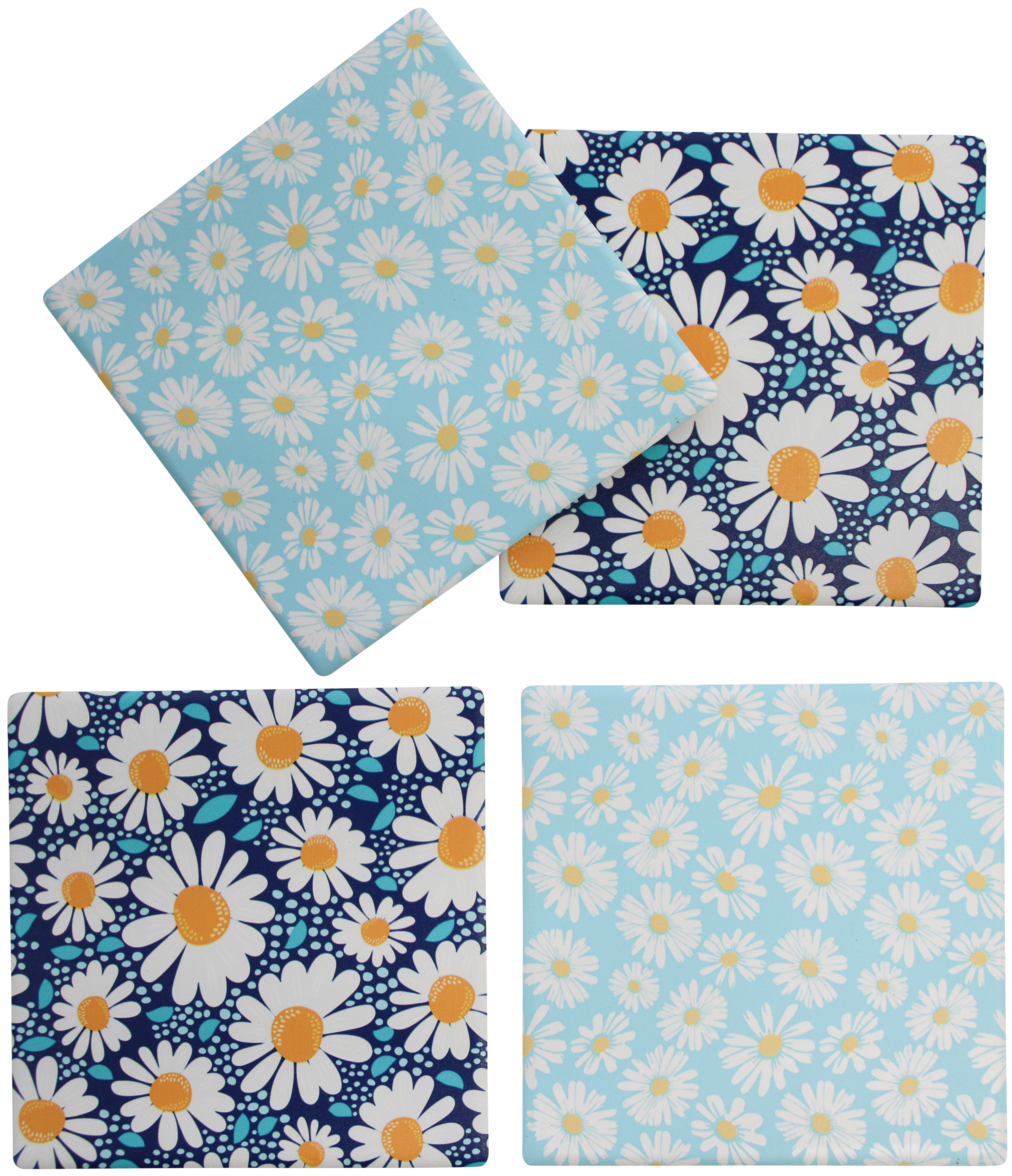 Coasters S/4 Seaside Daisy