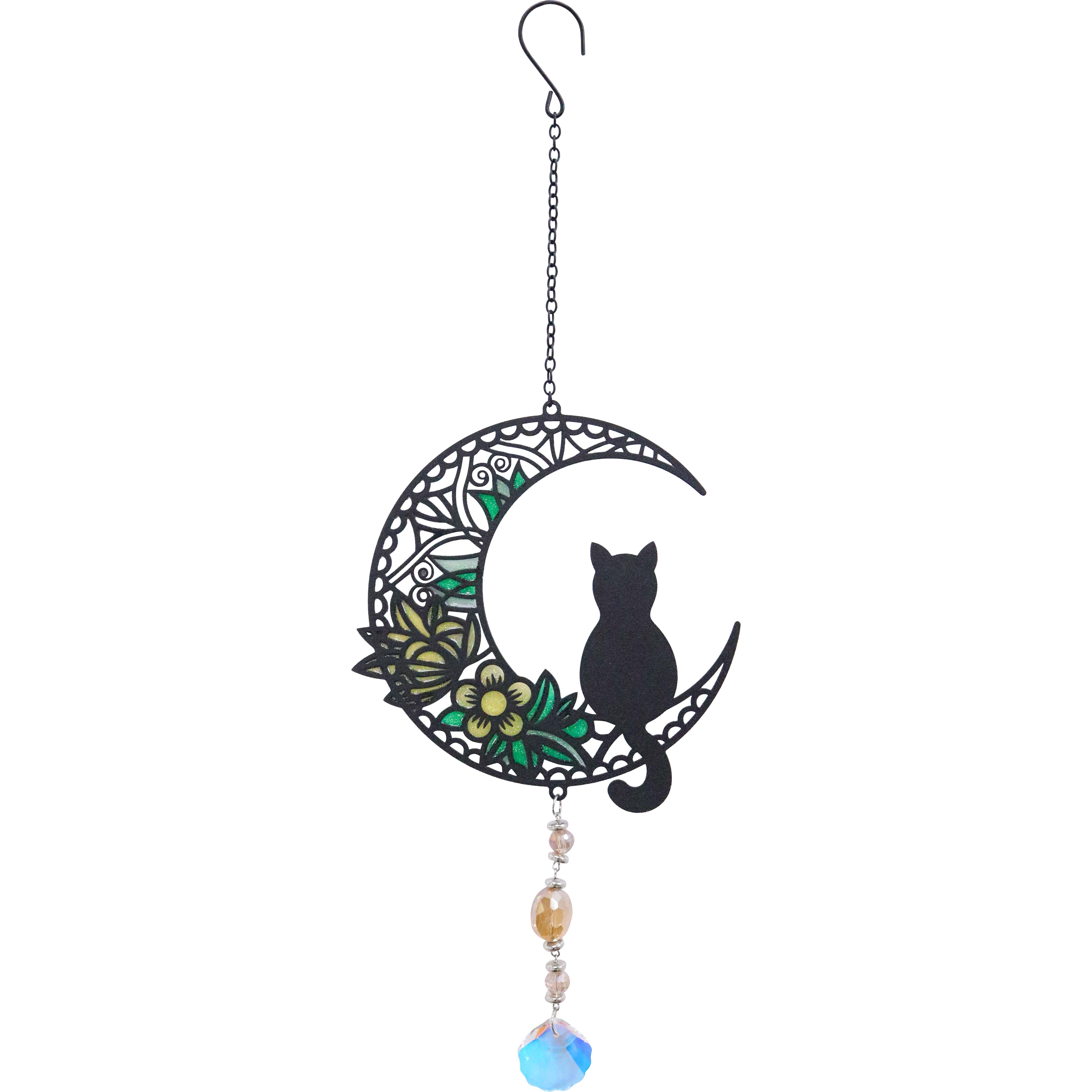 Suncatcher Cat & Moon