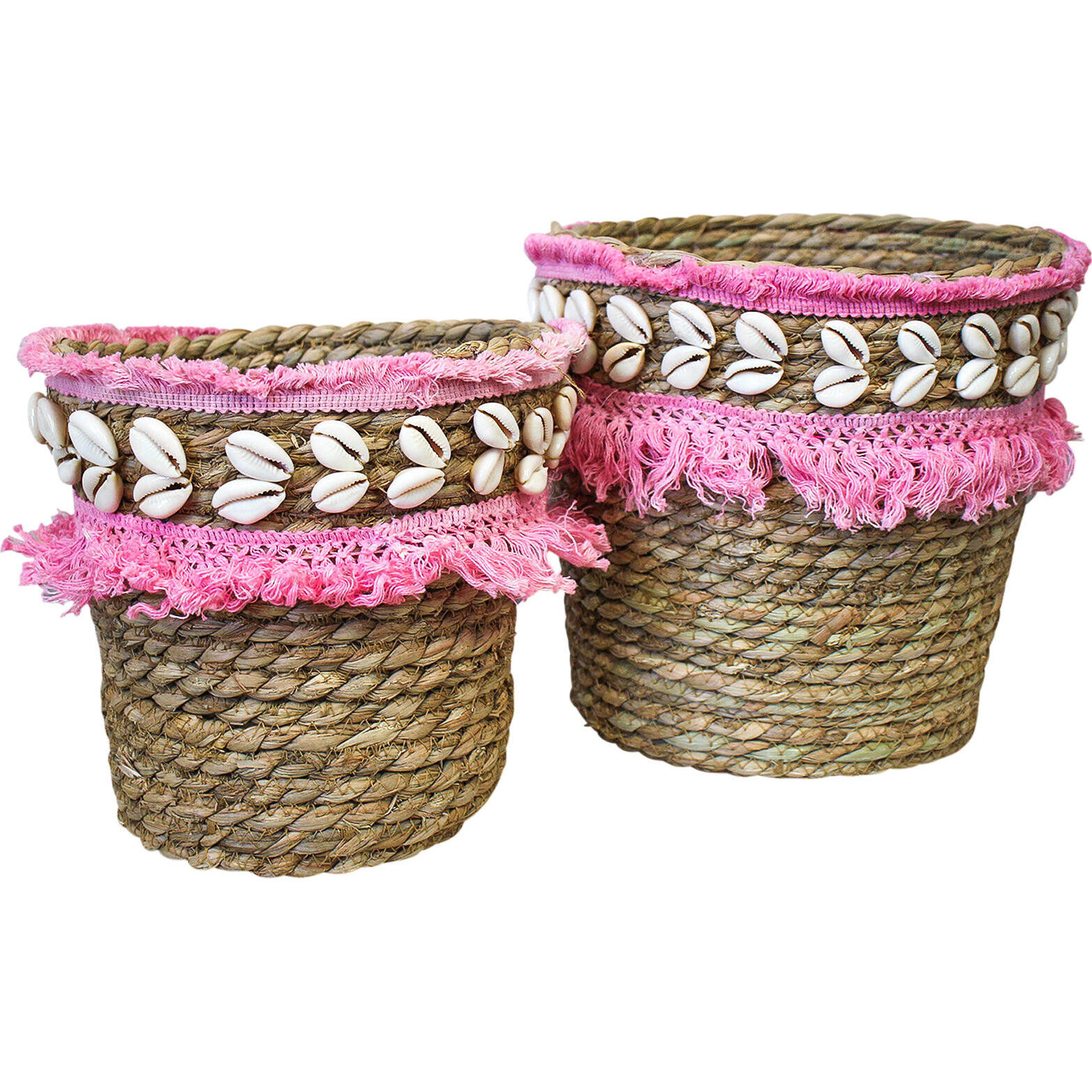 Basket Fringe Candy Sml S/2