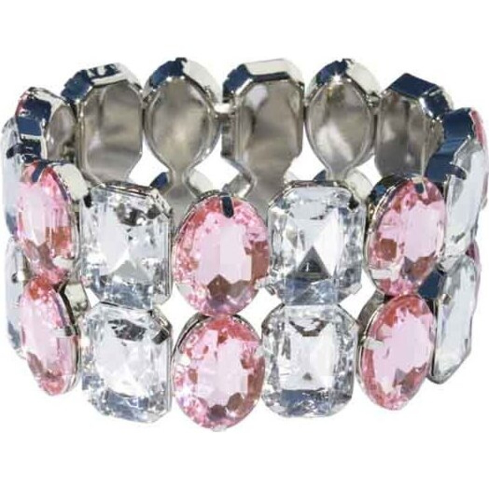 Bracelet - Cristal Pink Clear