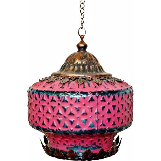 Lantern LED Squat Pink