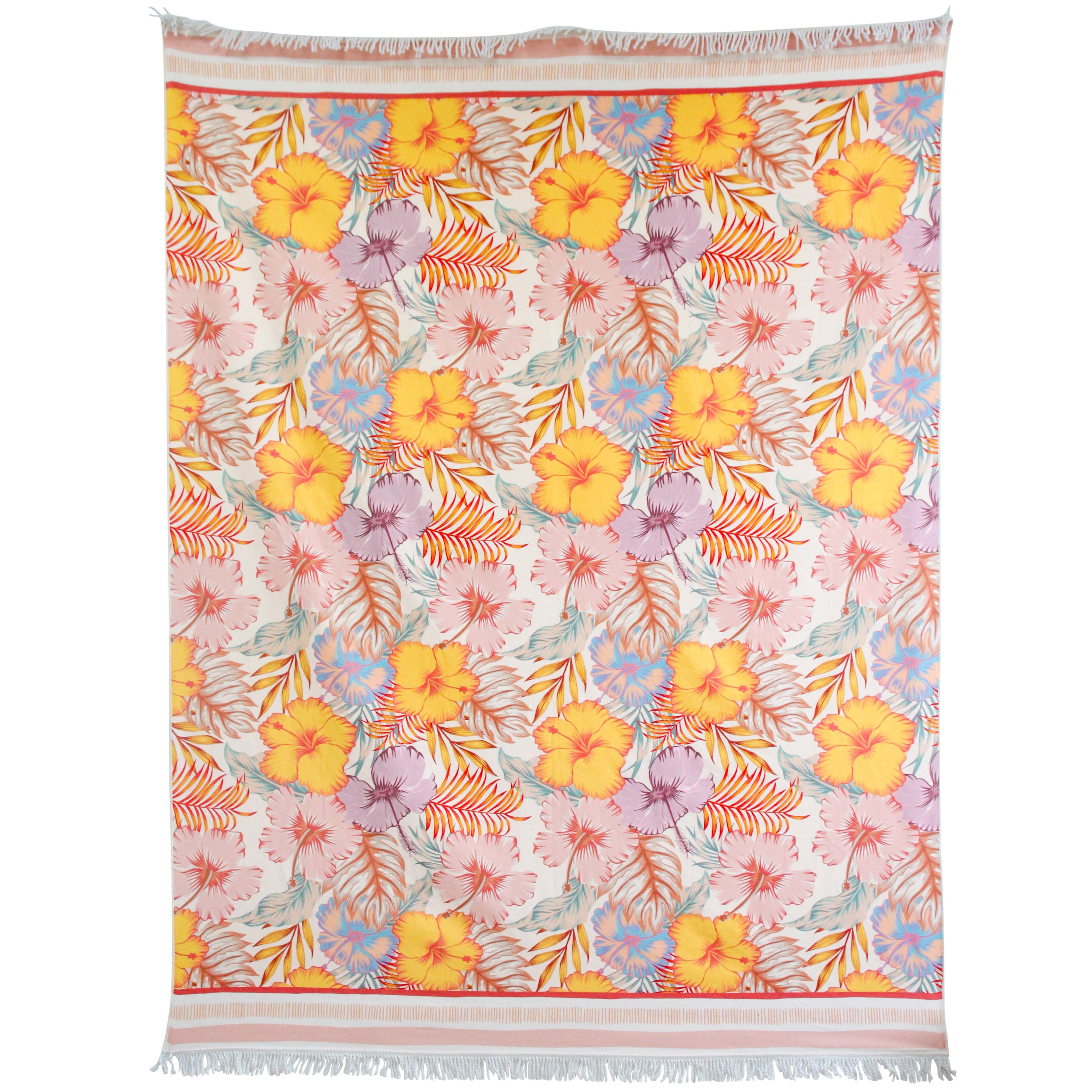 XL Beach Towel Hibiscus