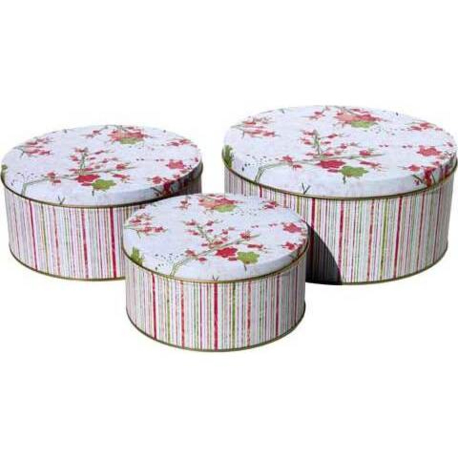 Cake Tin Blossom Stripe Set/3