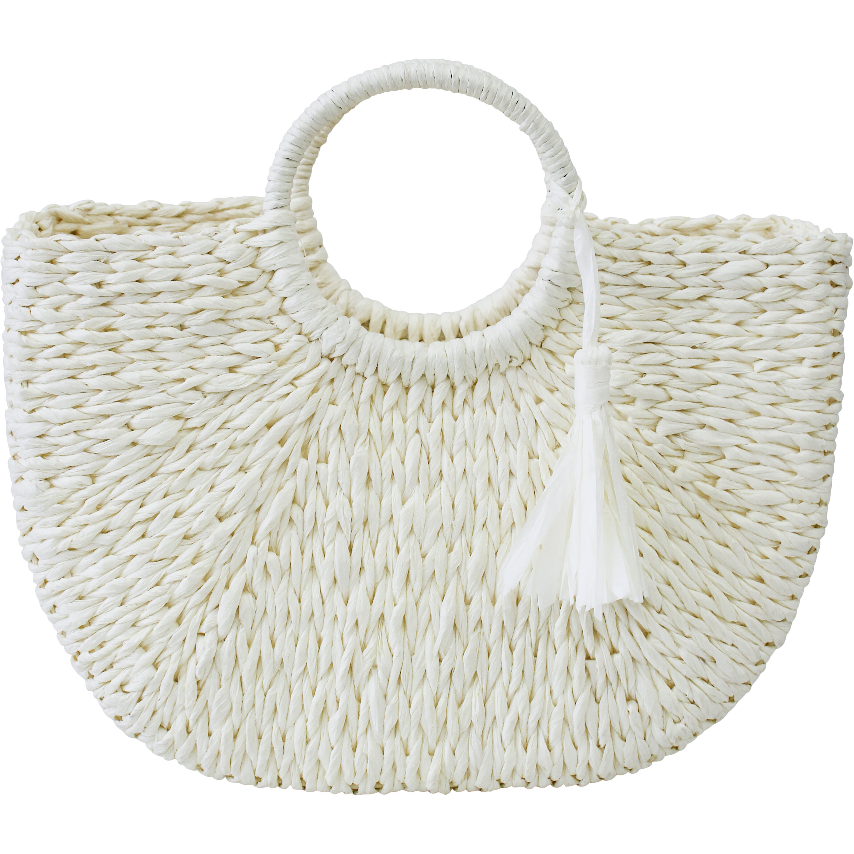 Shopper Basket Woven Bleach