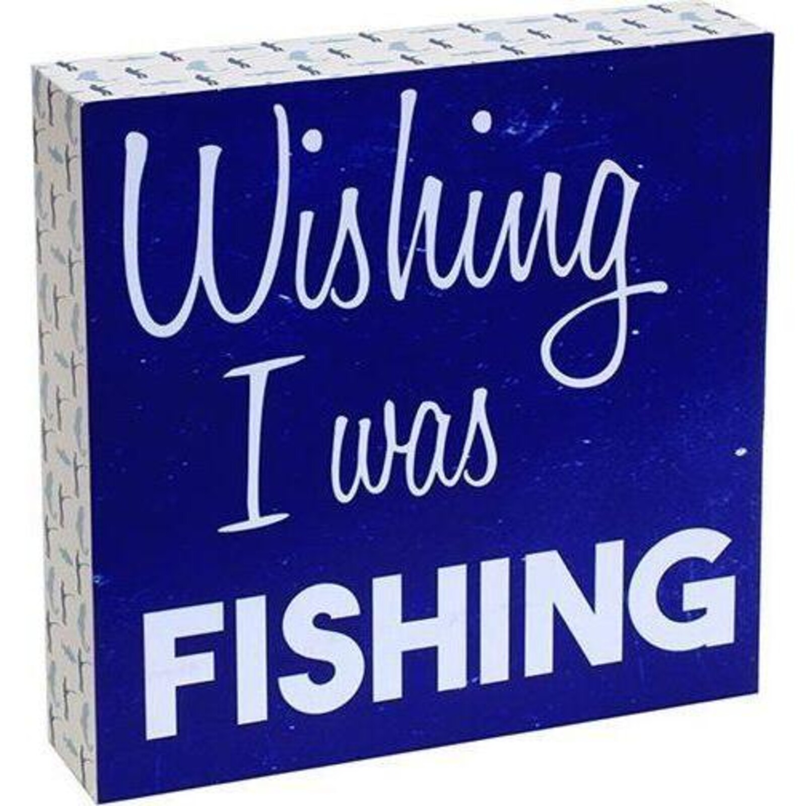 Standing Sign Wishing Fishing