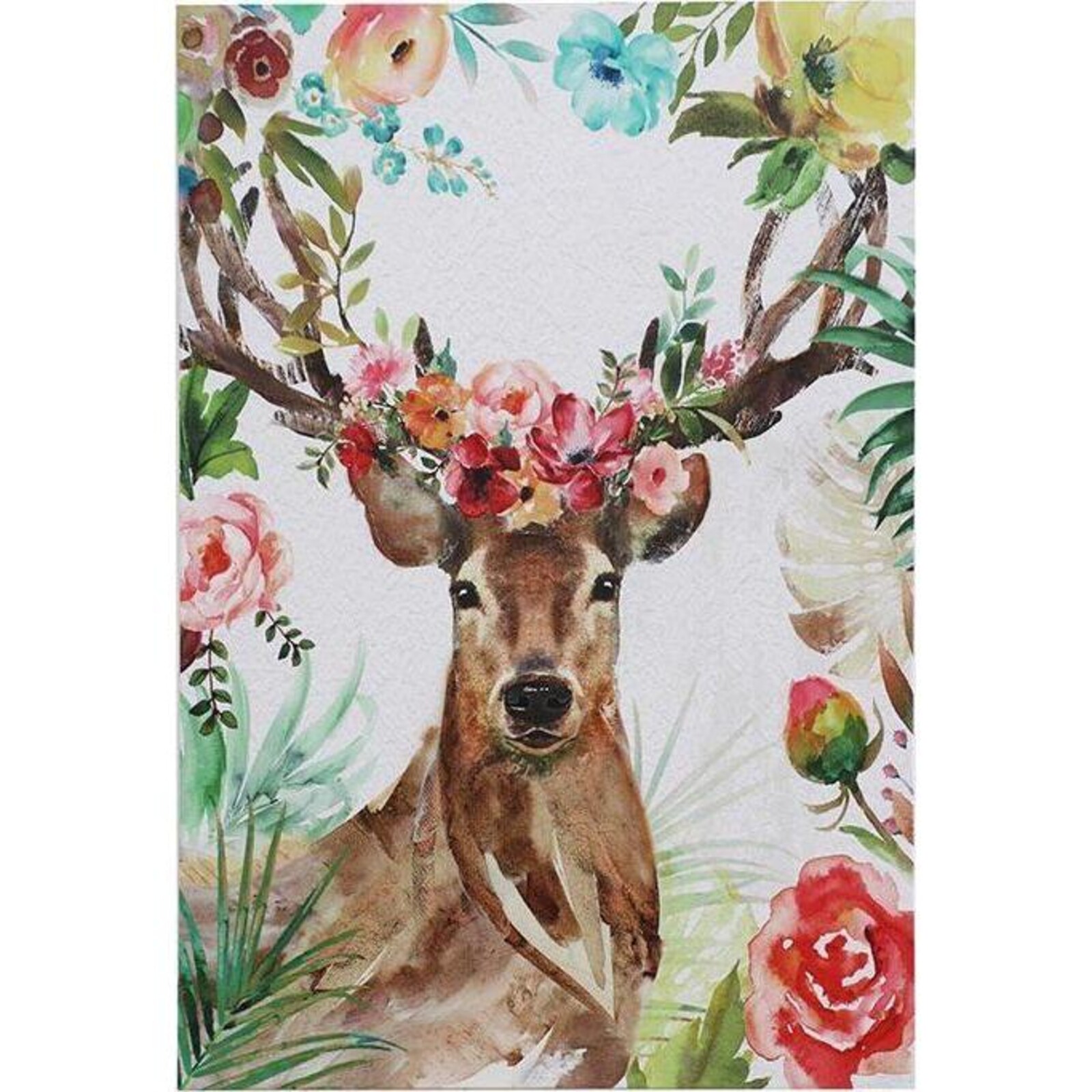 Canvas Floral Deer