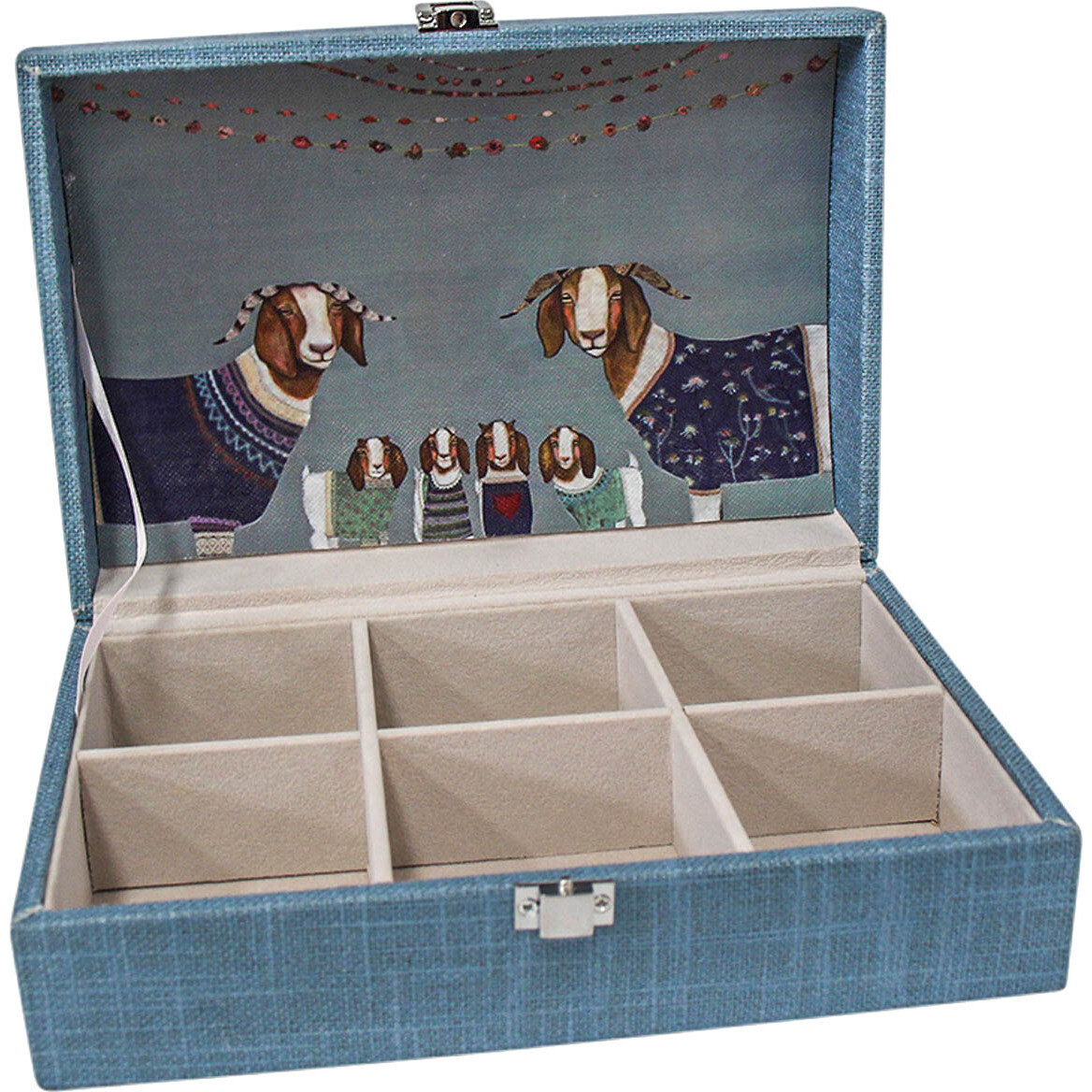 Jewellery Box Goat Family