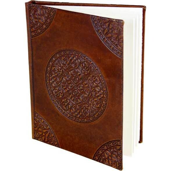 Leather Notebook Indio Motif