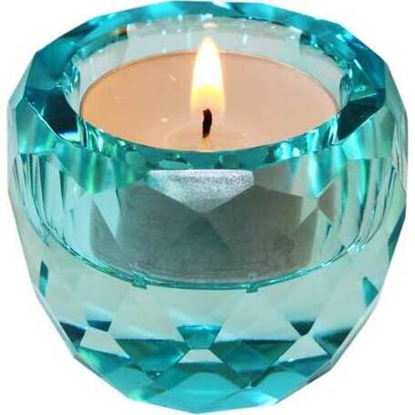 Cristal Cup Votive - Aqua