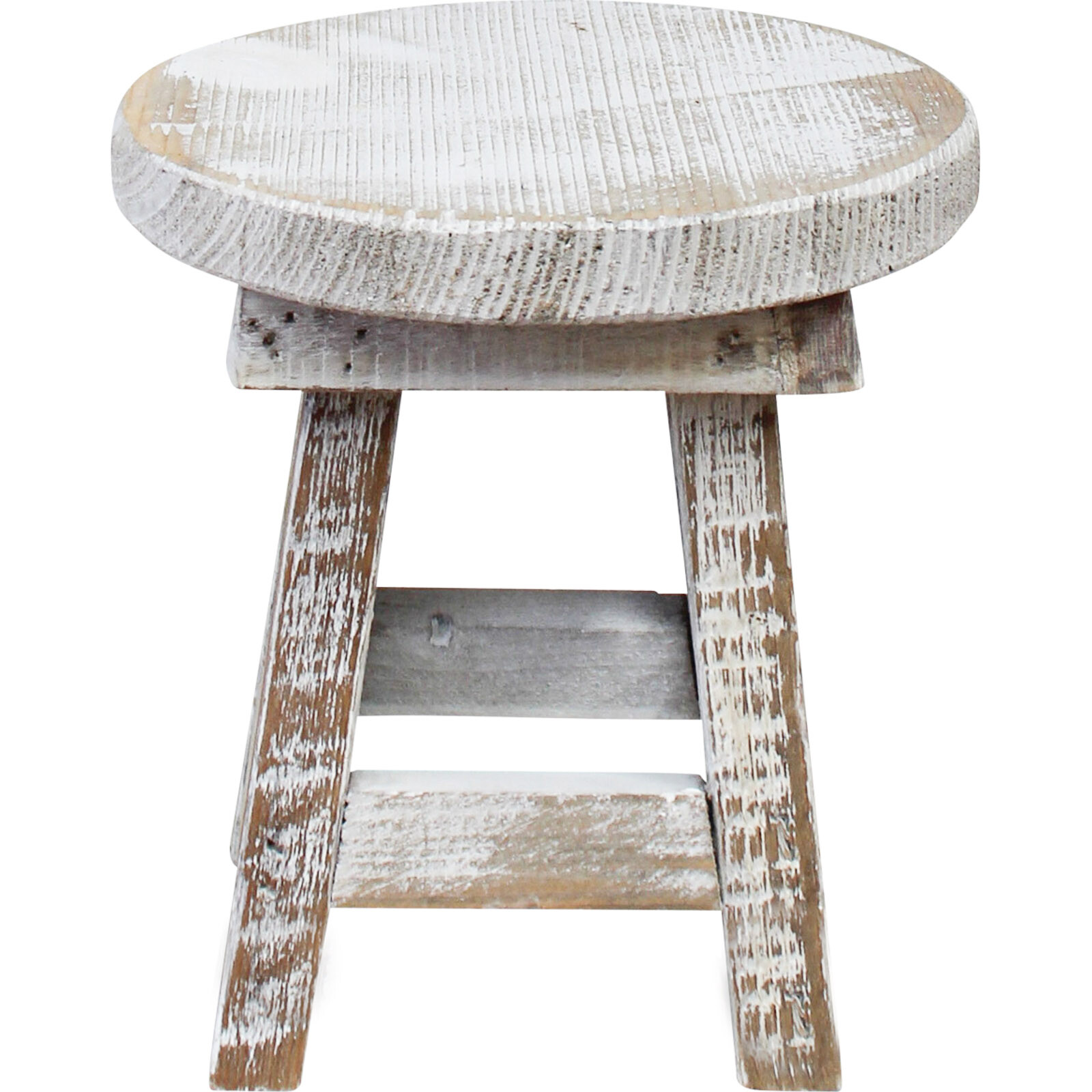 Stool White Wash Mini