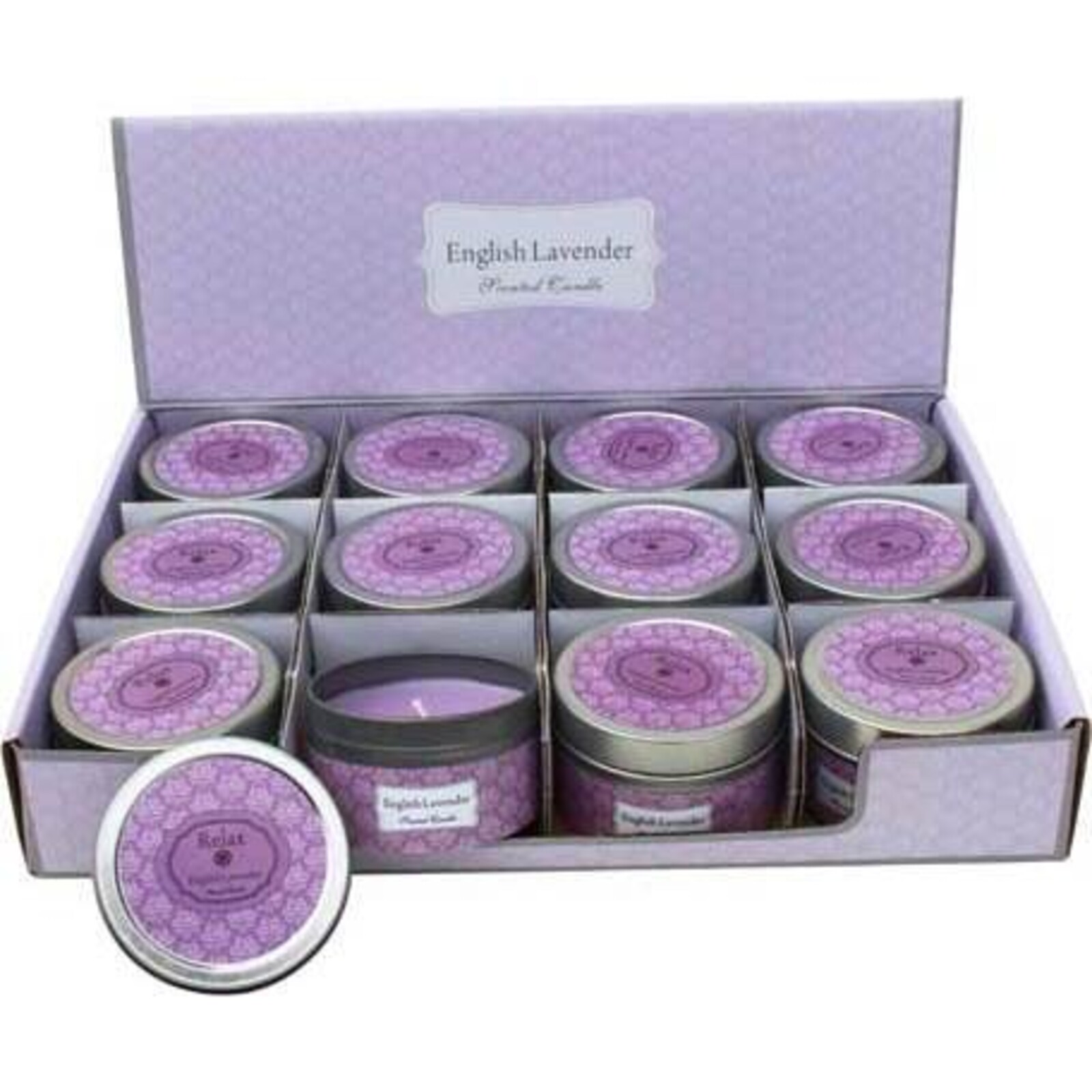 Candle Tin Lavender 