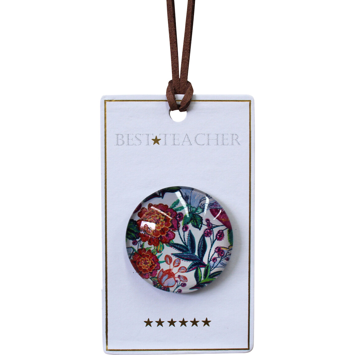 Gift Magnet Best Teacher Floral Bright