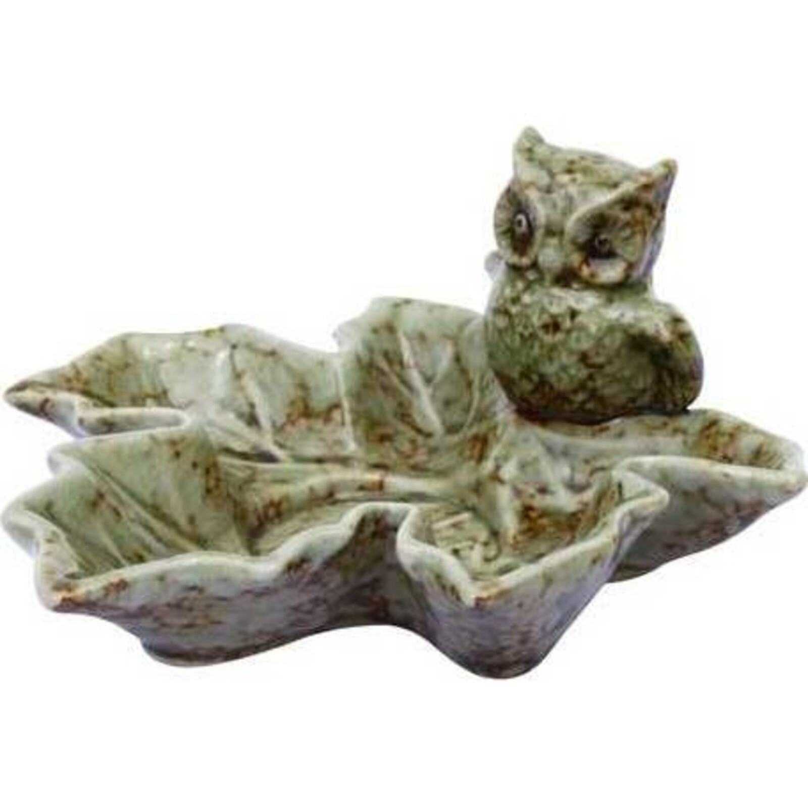 Ceramic Leaf Bowl - Owl