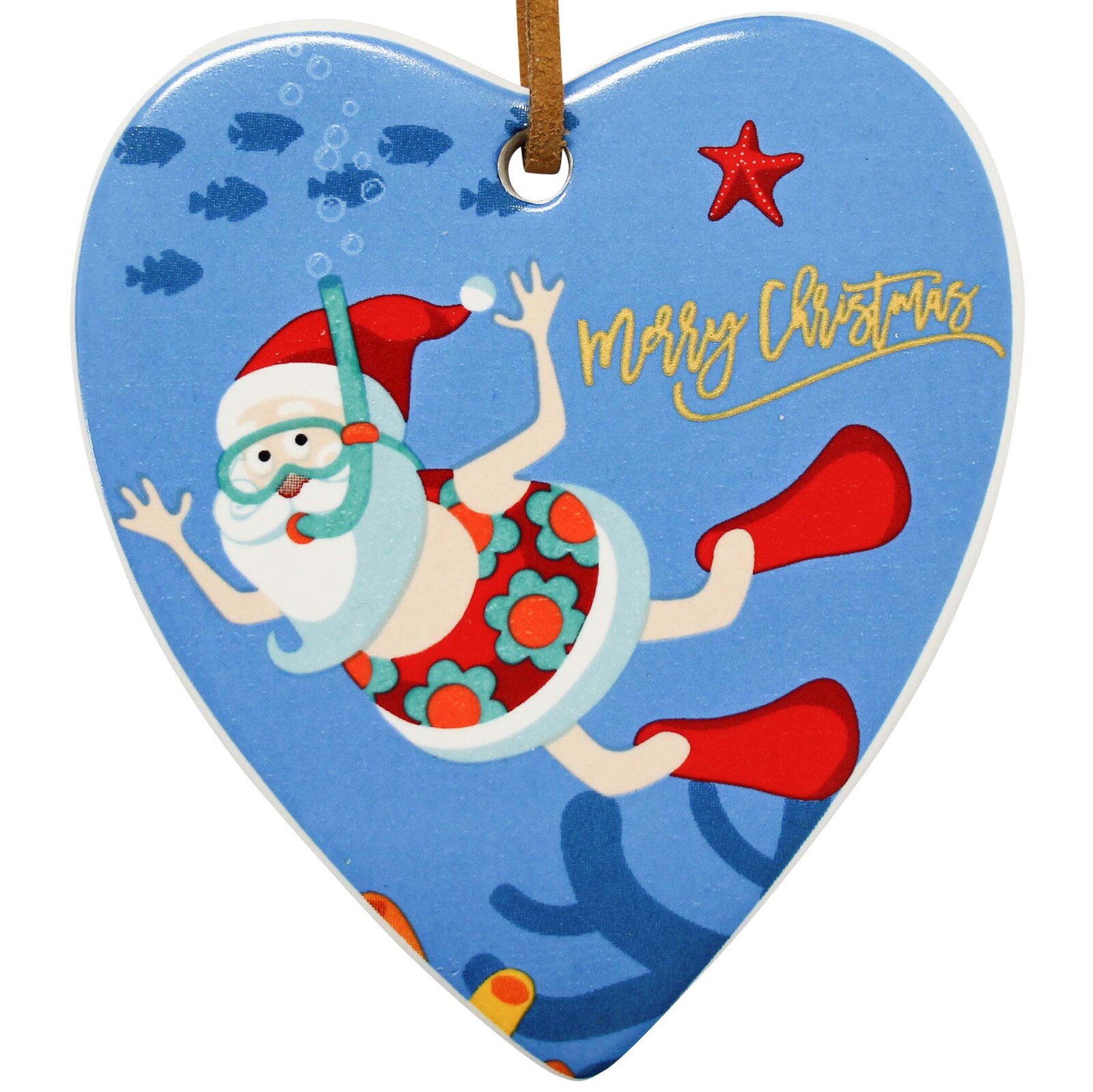 Hang Heart Santa Diving