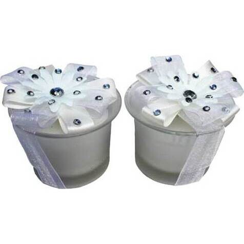 Votives Diamonte Ribbon Set/2