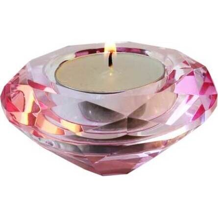 Cristal Votive - Pink