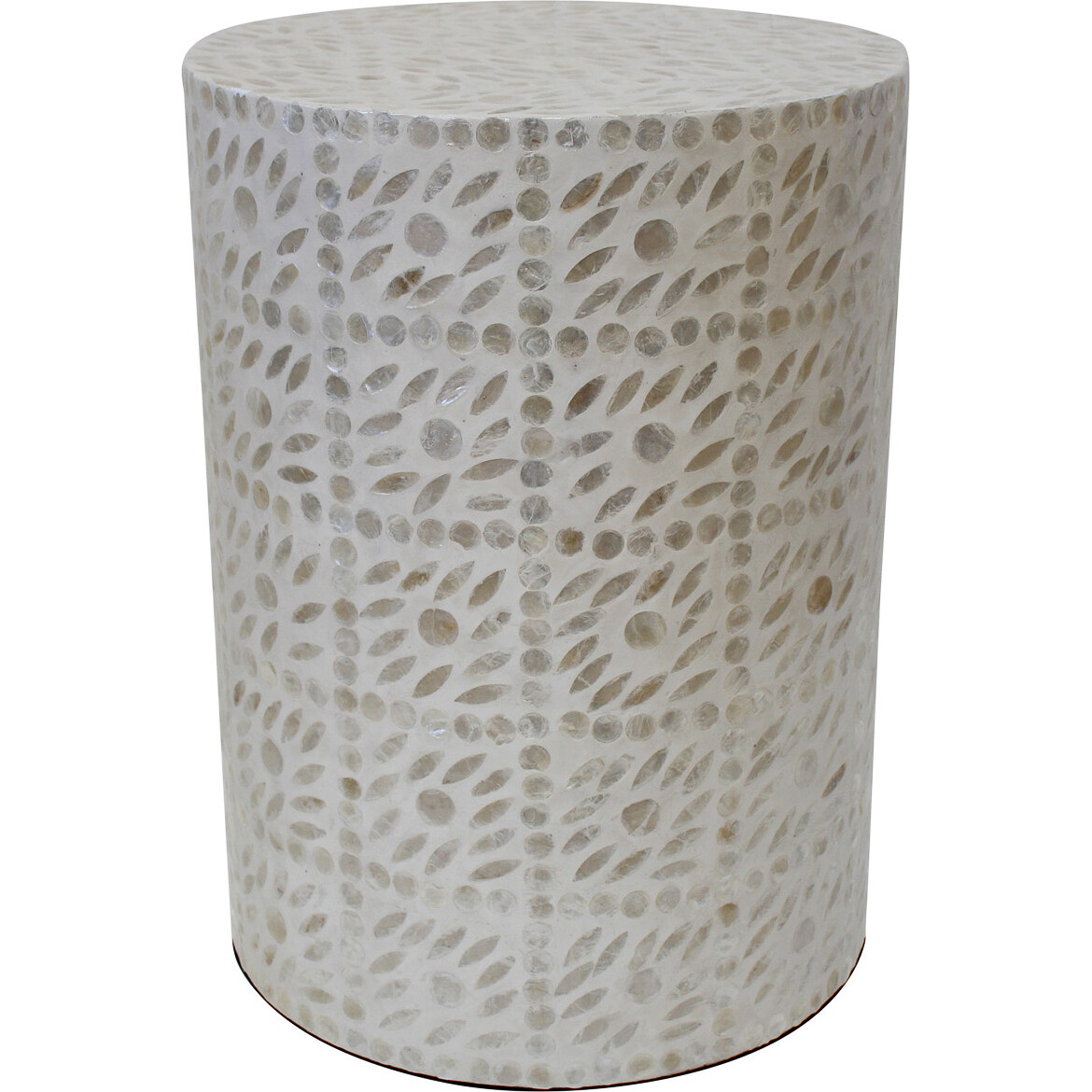 Stool/Table Capiz Cream Diamond