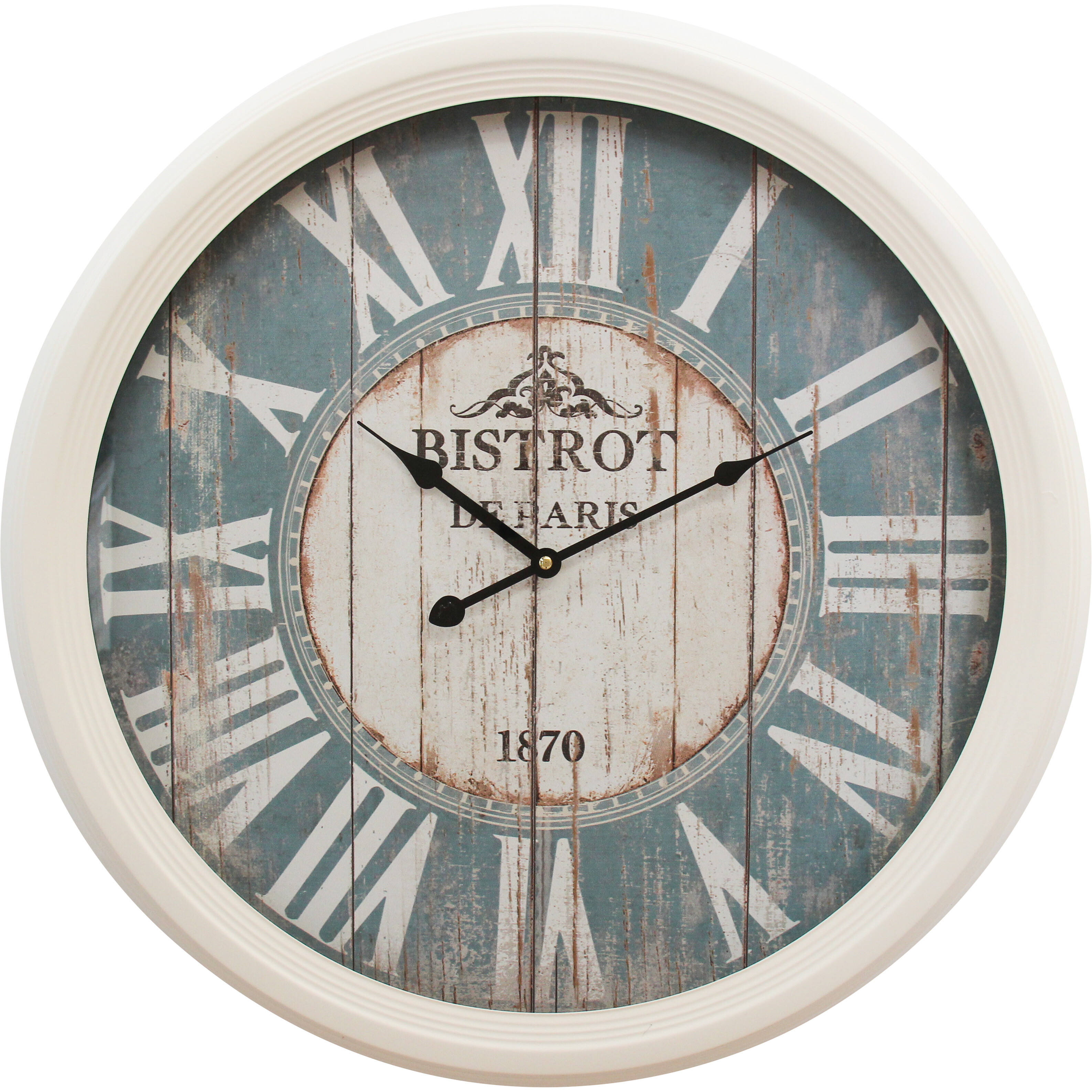 Clock Blue Bistro 60cm