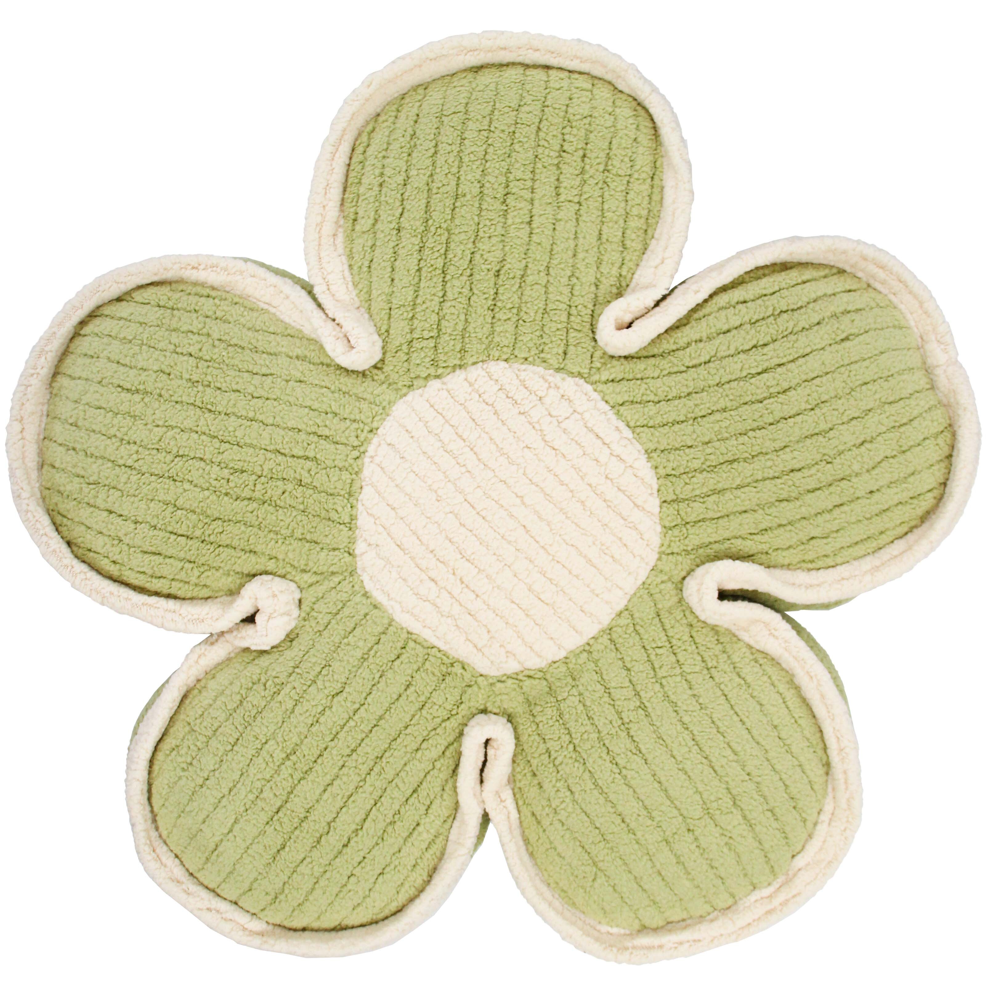 Flower Cushion Green