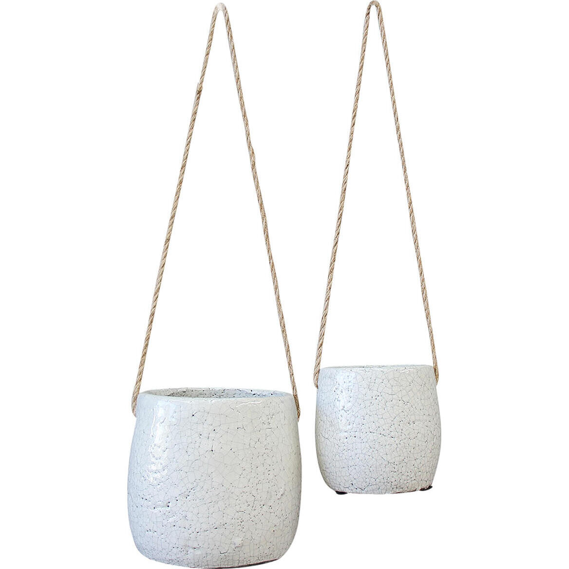 Hanging Pot White S/2