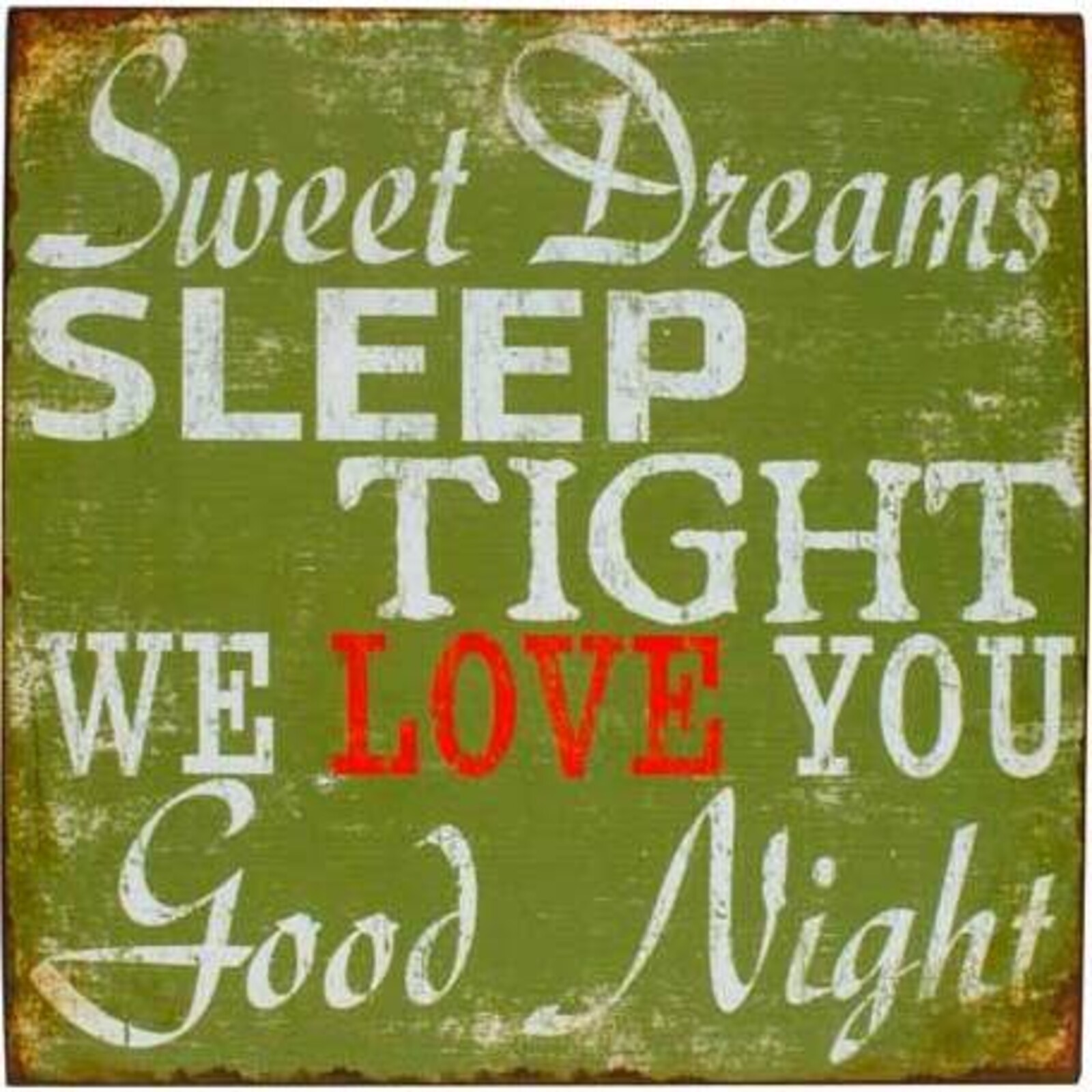 Tin Sign - Sweet Dreams