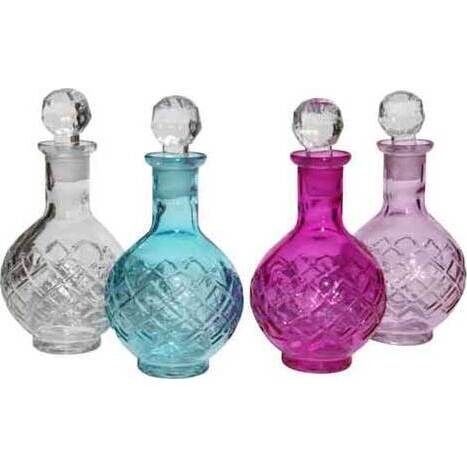 Glass Bottle with Stopper Multi - set 4