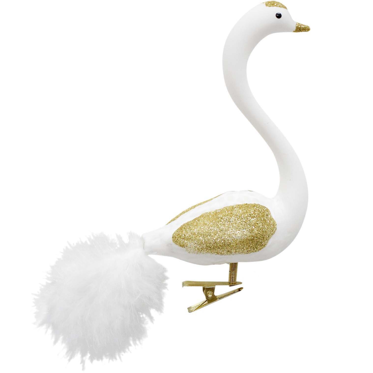 Glass Clip Swan