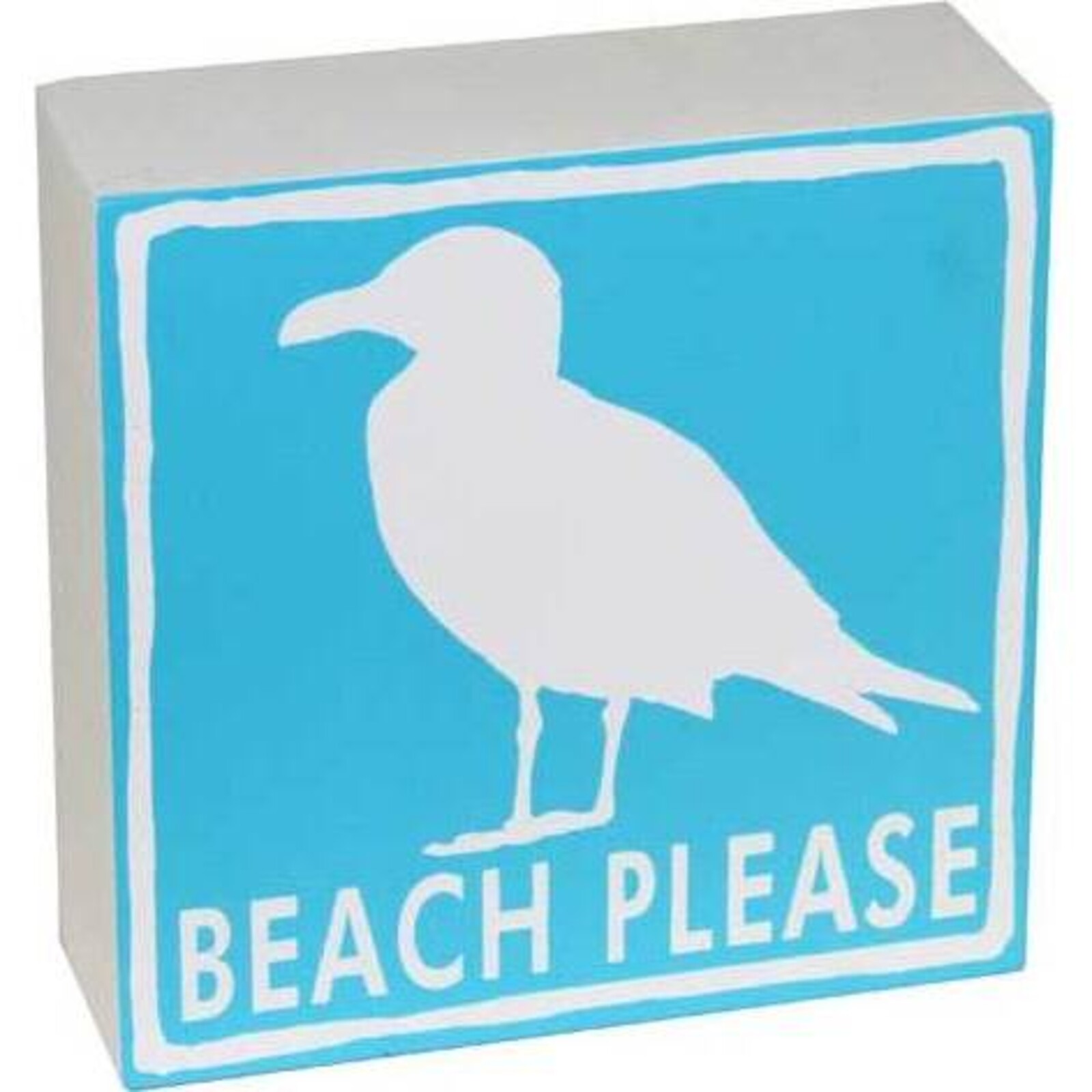 Standing Sign Beach Please