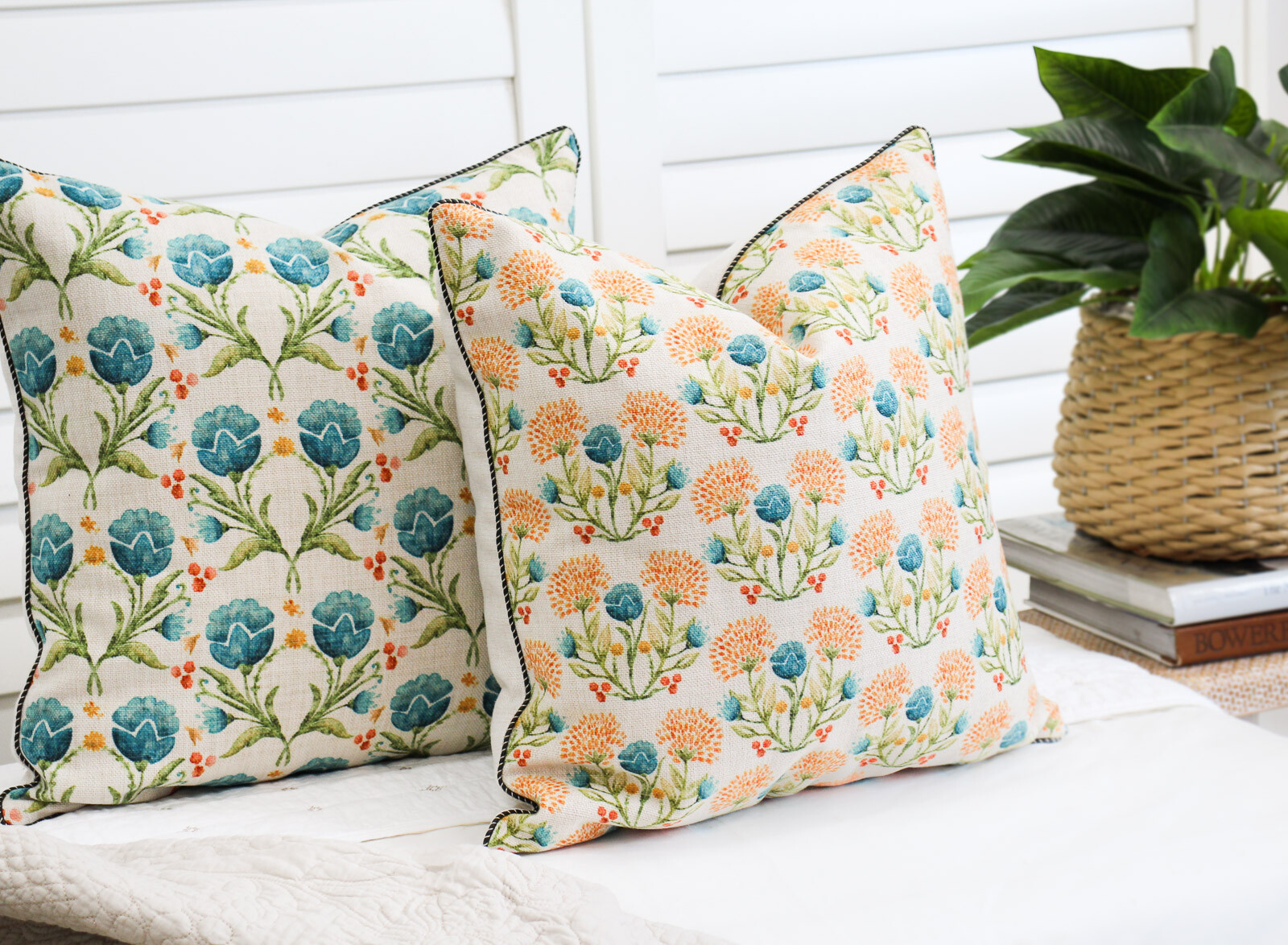 Cushion Teal Floral