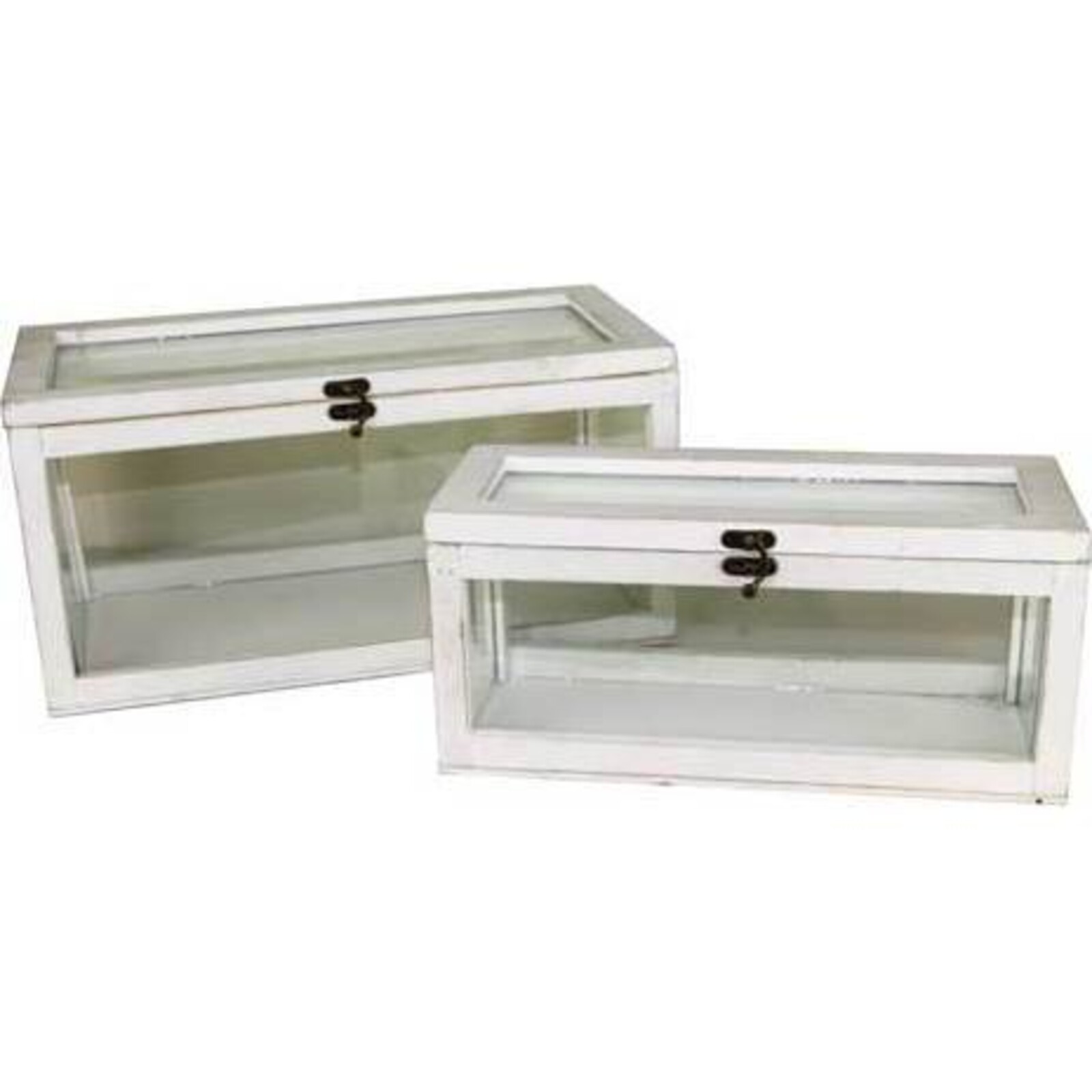 Glass Box Bianco S/2