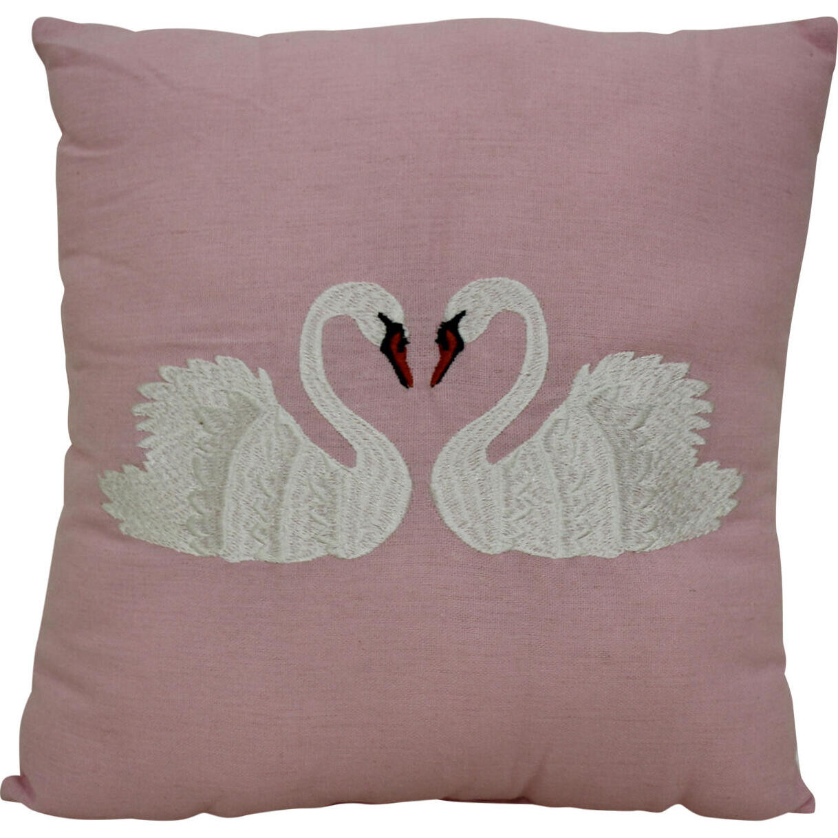 Cushion Pink Swans