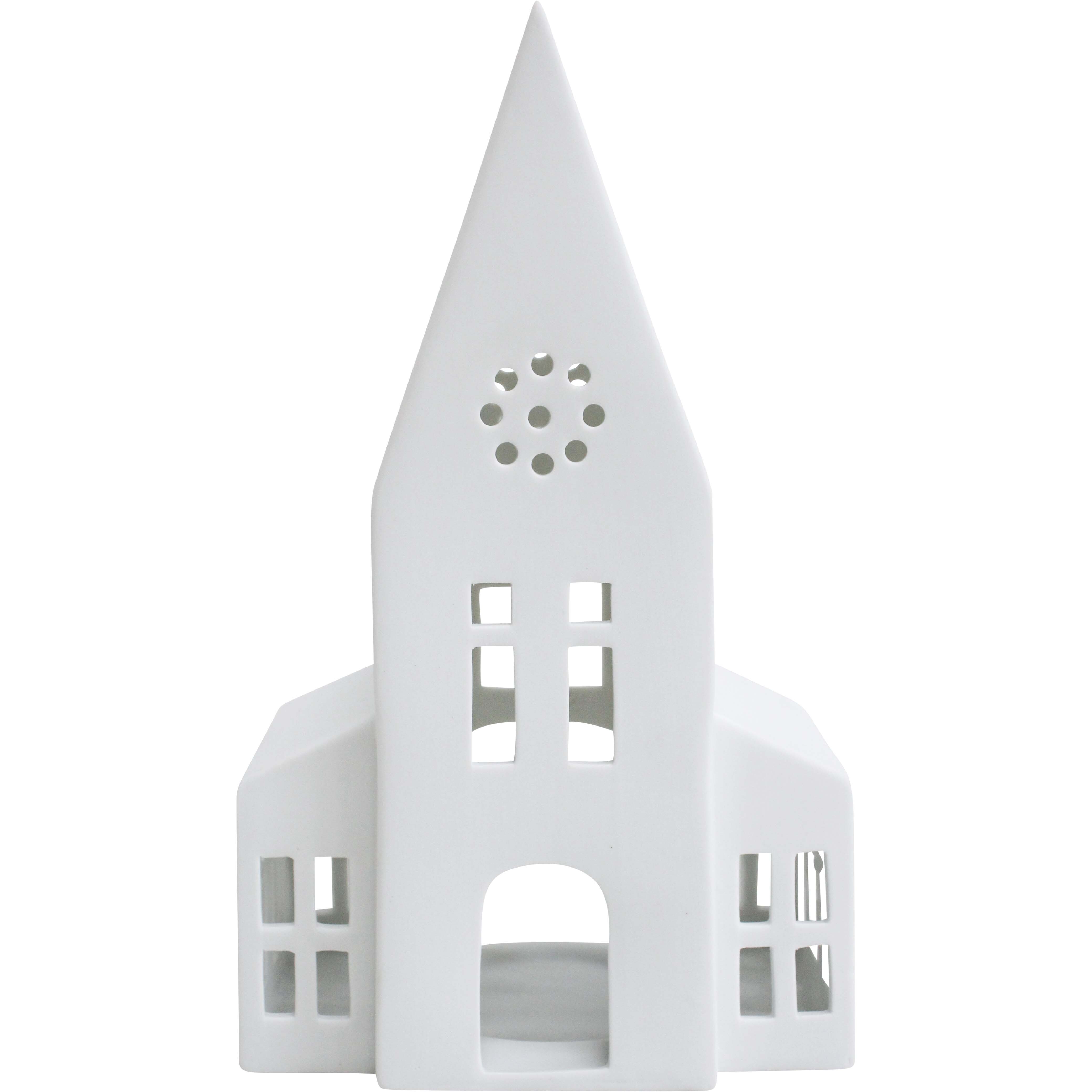 Porcelain Church Tealight Holder