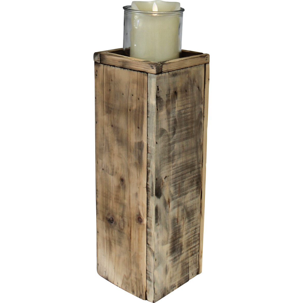 Candleholder Wooden Tall