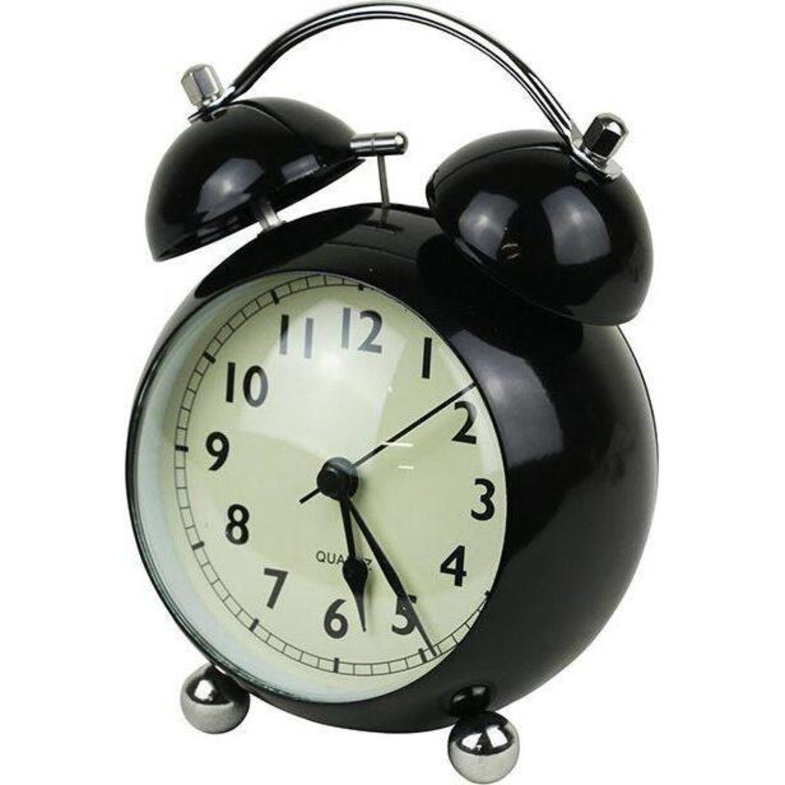 Alarm Clock Curve Black Large